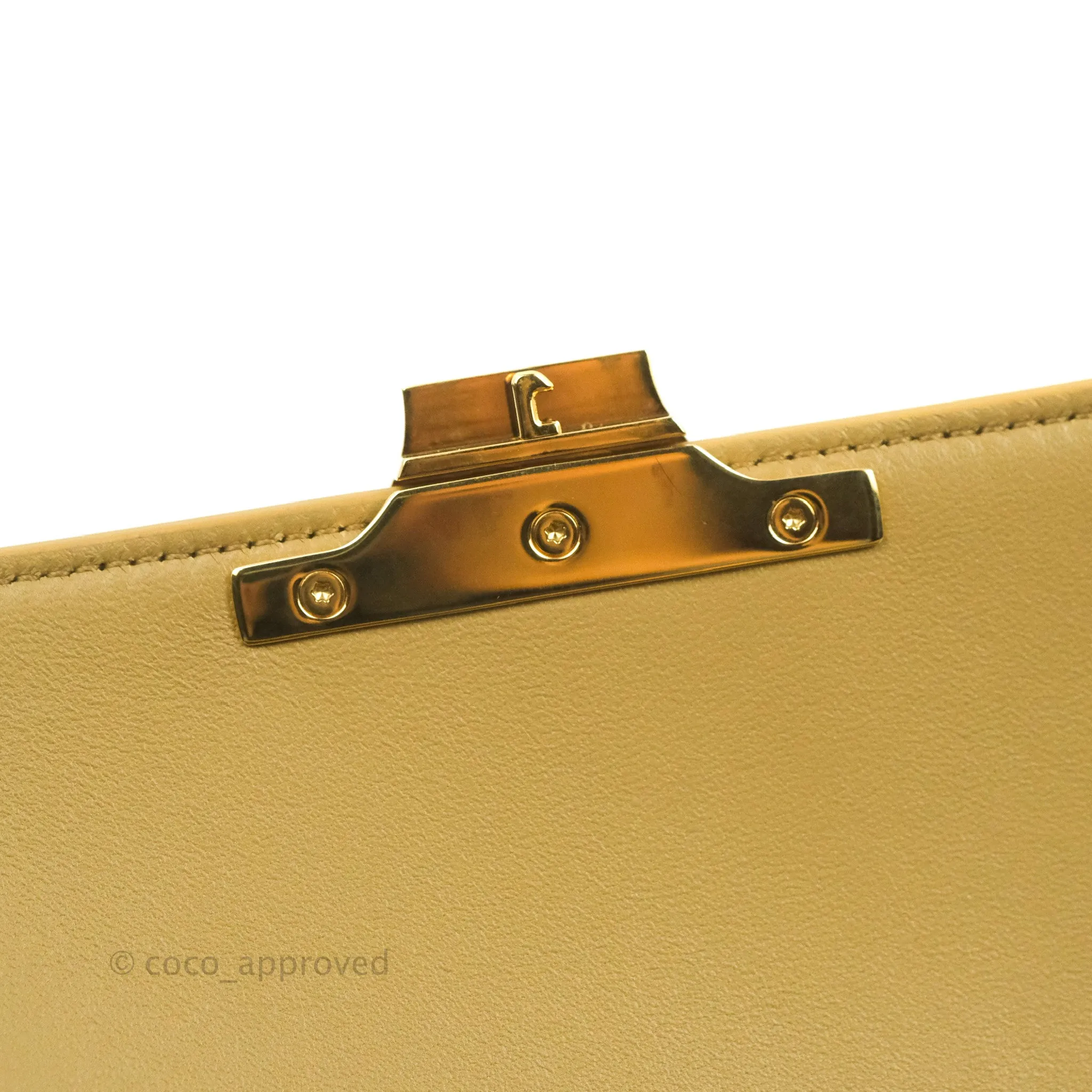 Celine Medium Triomphe Bag Olive Shiny Calfskin