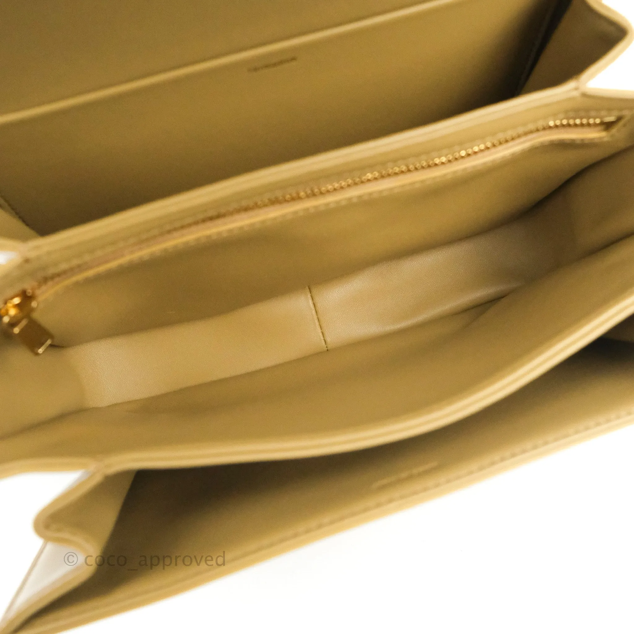 Celine Medium Triomphe Bag Olive Shiny Calfskin