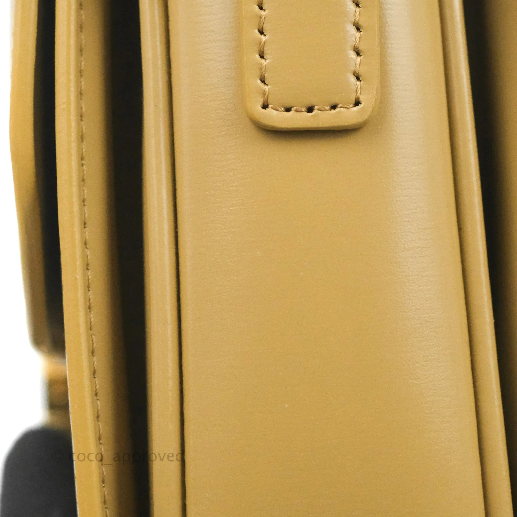 Celine Medium Triomphe Bag Olive Shiny Calfskin