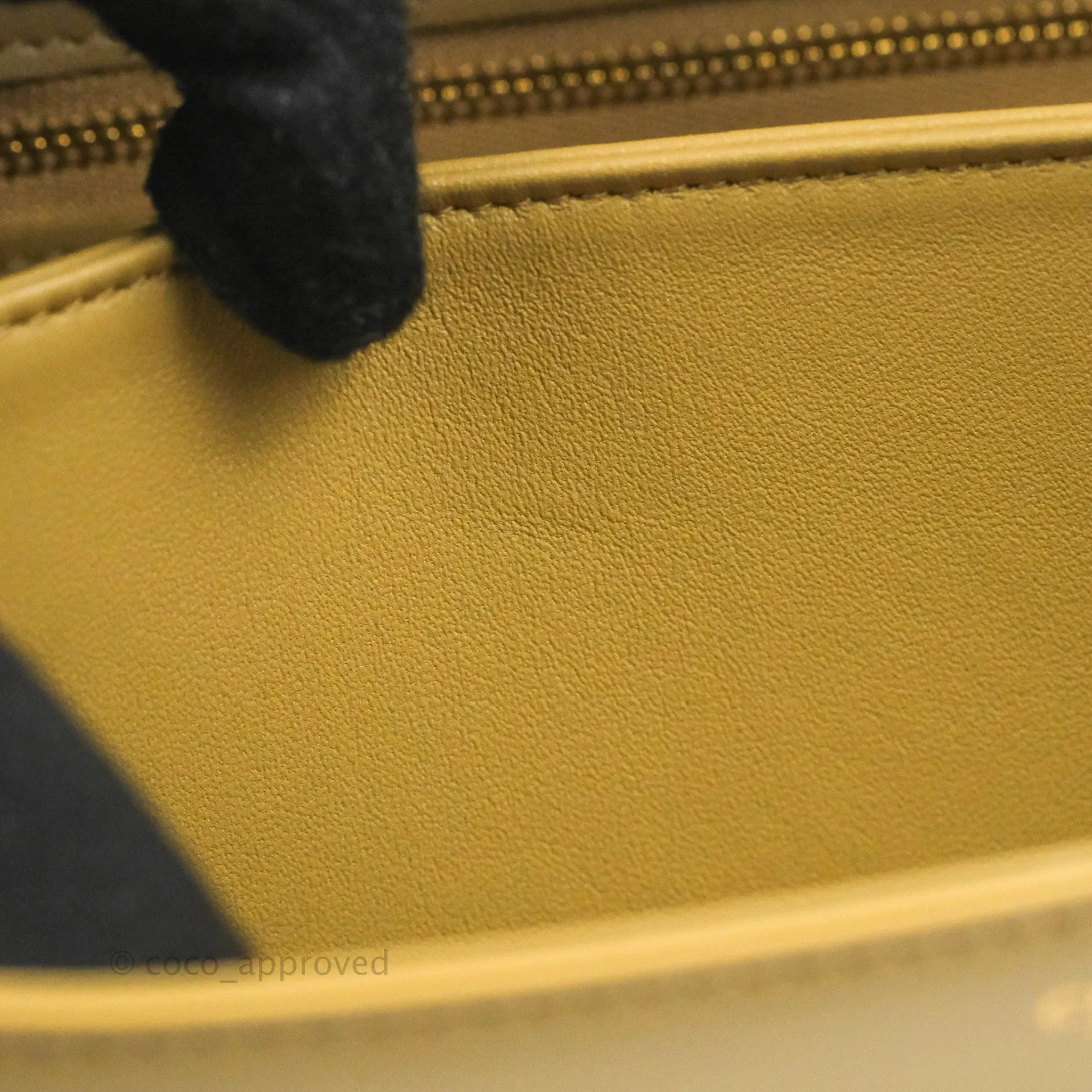 Celine Medium Triomphe Bag Olive Shiny Calfskin
