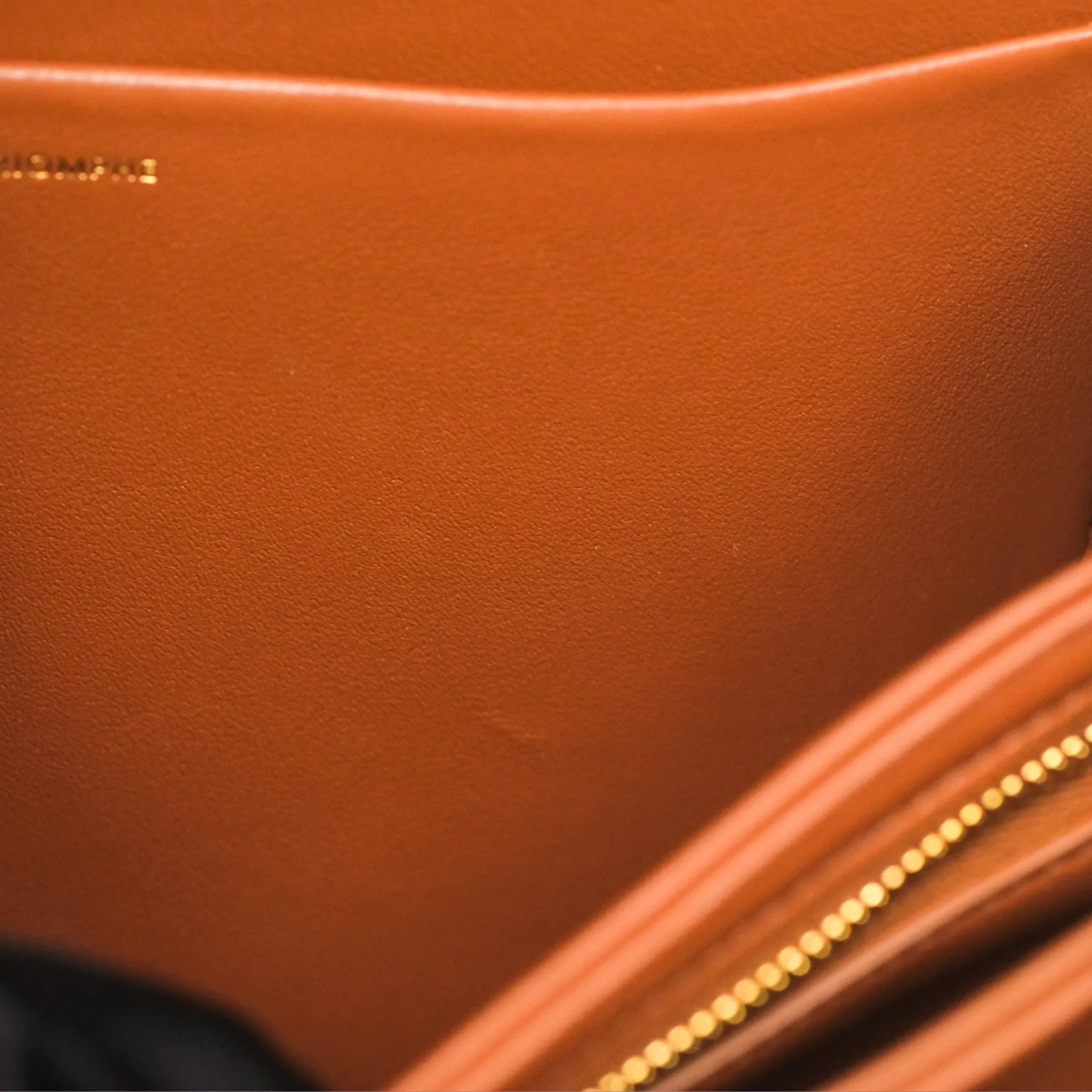 Celine Medium Triomphe Bag Triomphe Canvas Tan Calfskin