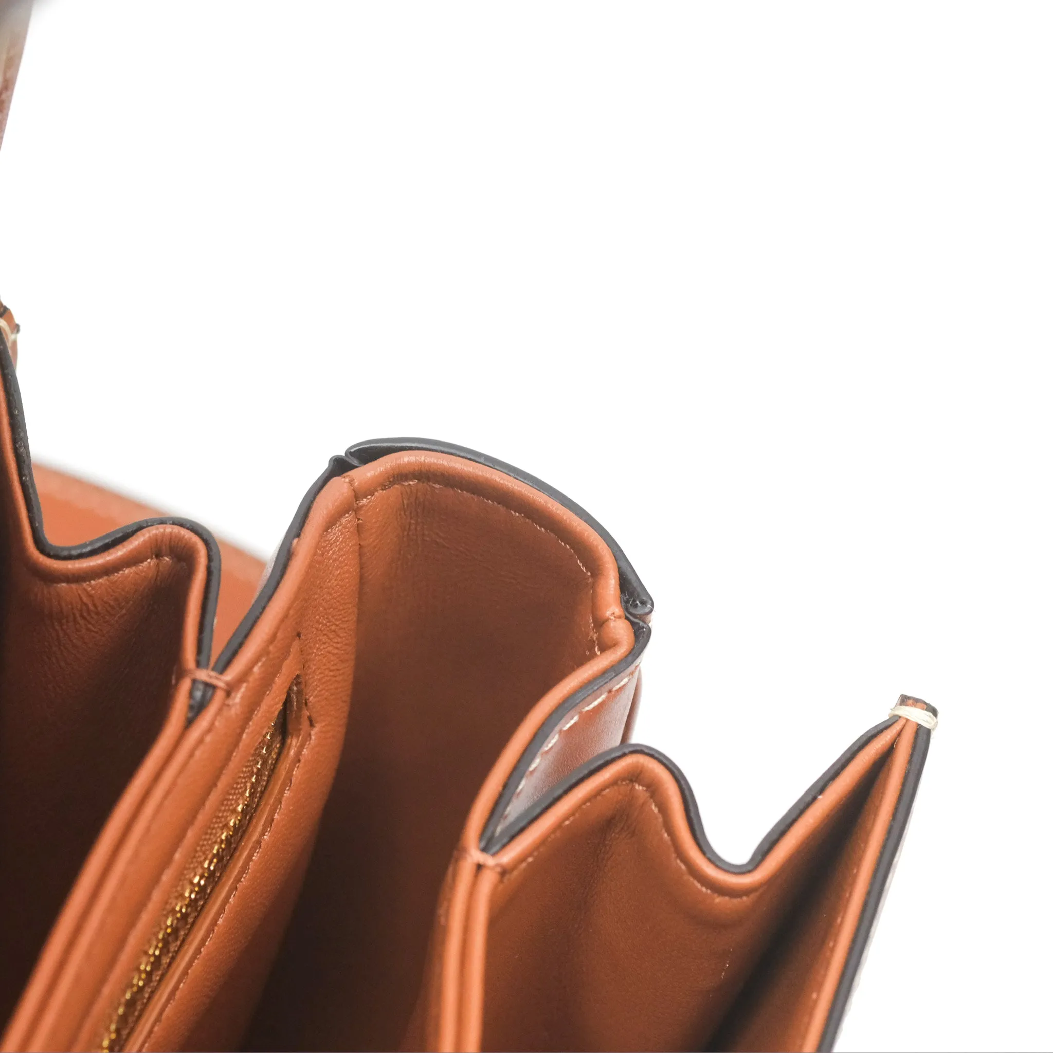 Celine Medium Triomphe Bag Triomphe Canvas Tan Calfskin