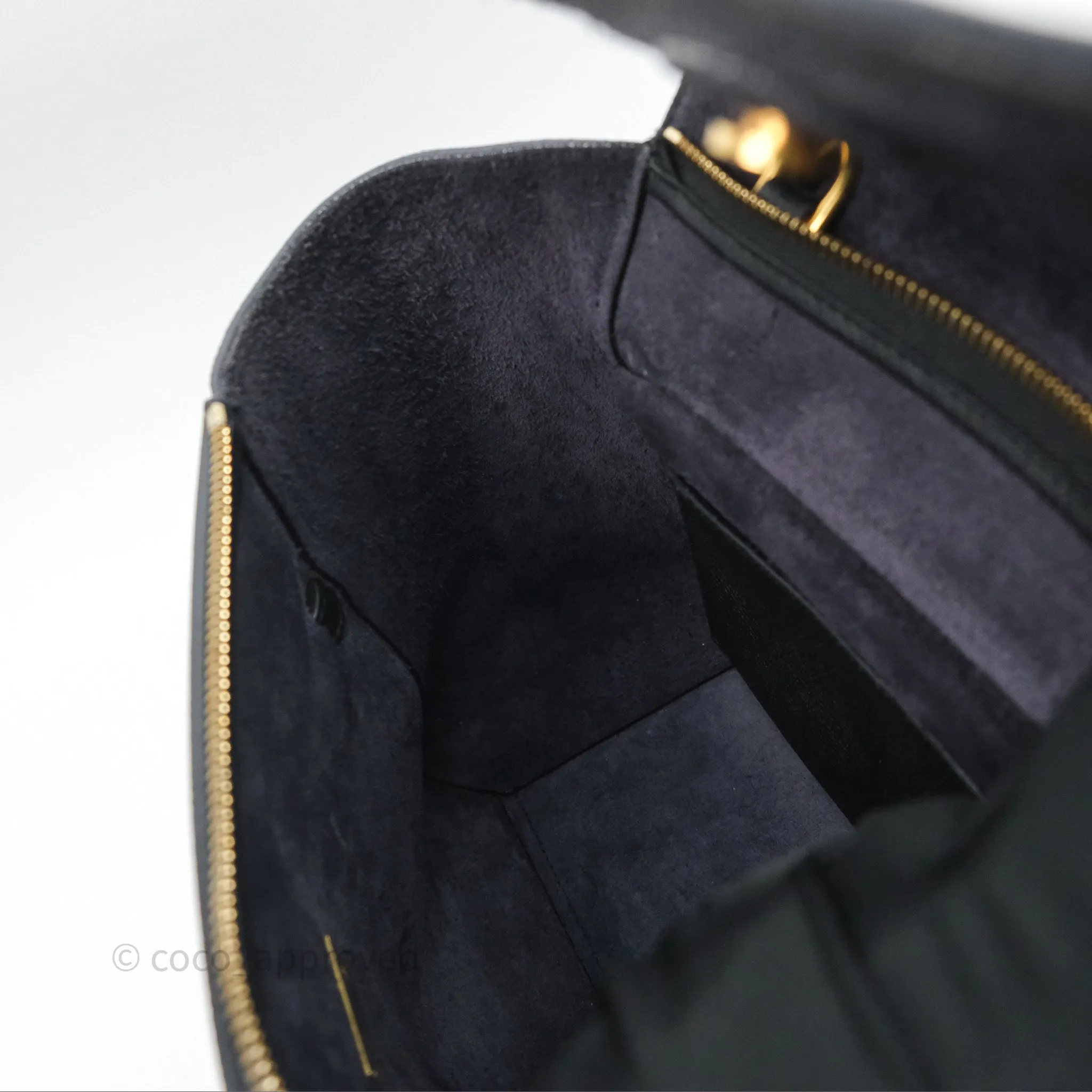 Celine Micro Belt Bag Black Grained Calfskin Gold Hardware