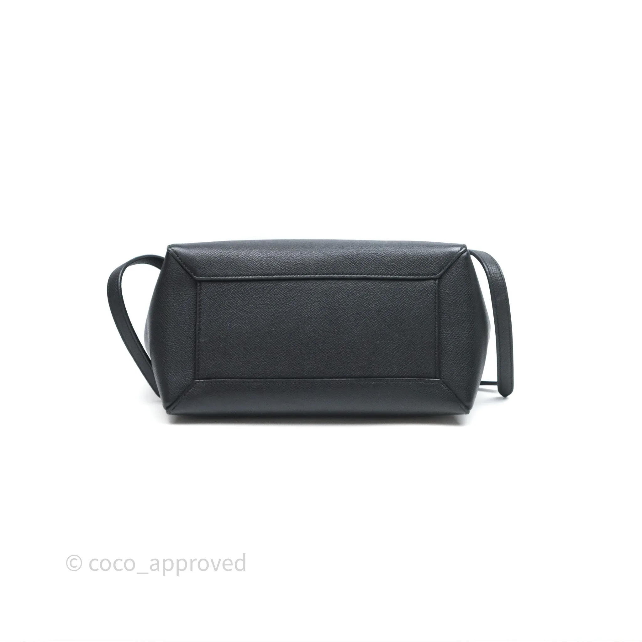 Celine Micro Belt Bag Black Grained Calfskin Gold Hardware