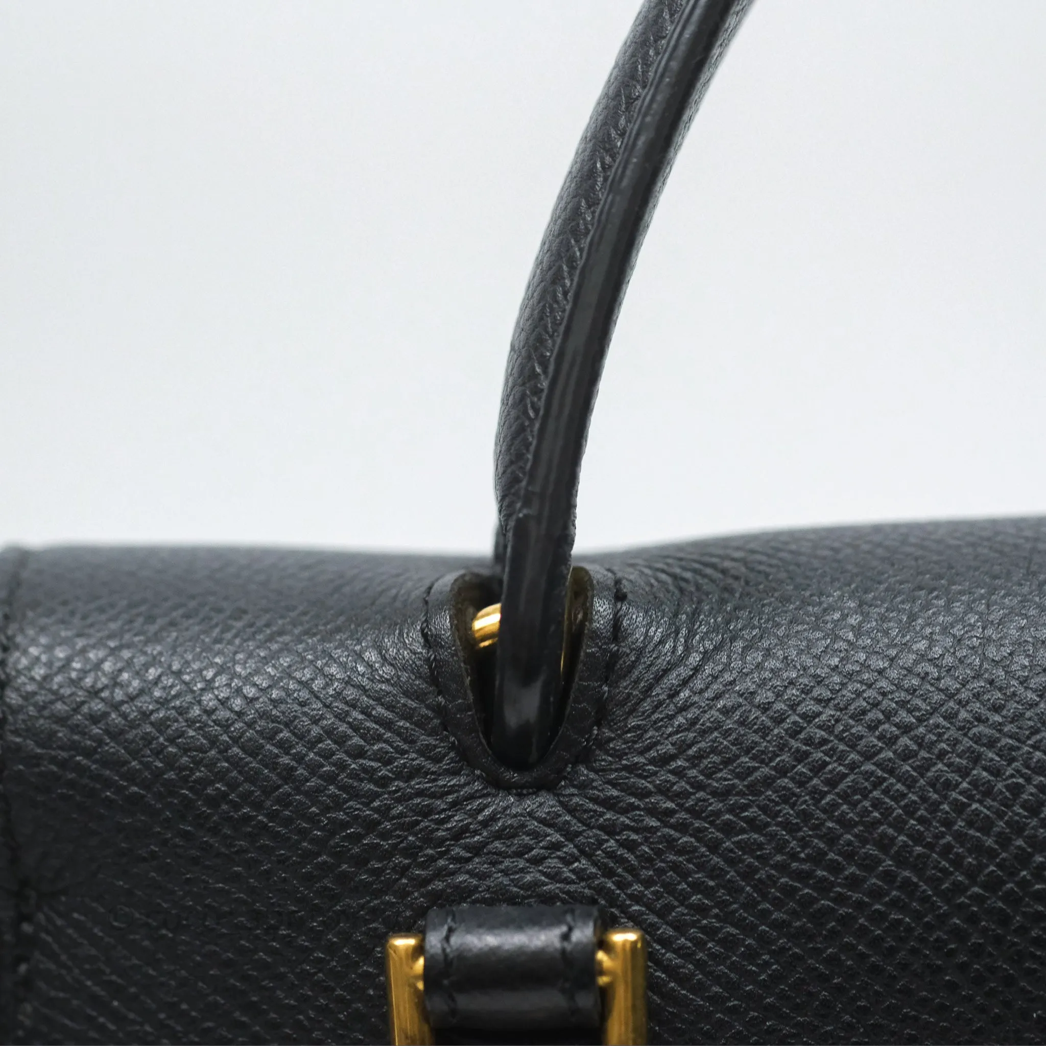 Celine Micro Belt Bag Black Grained Calfskin Gold Hardware