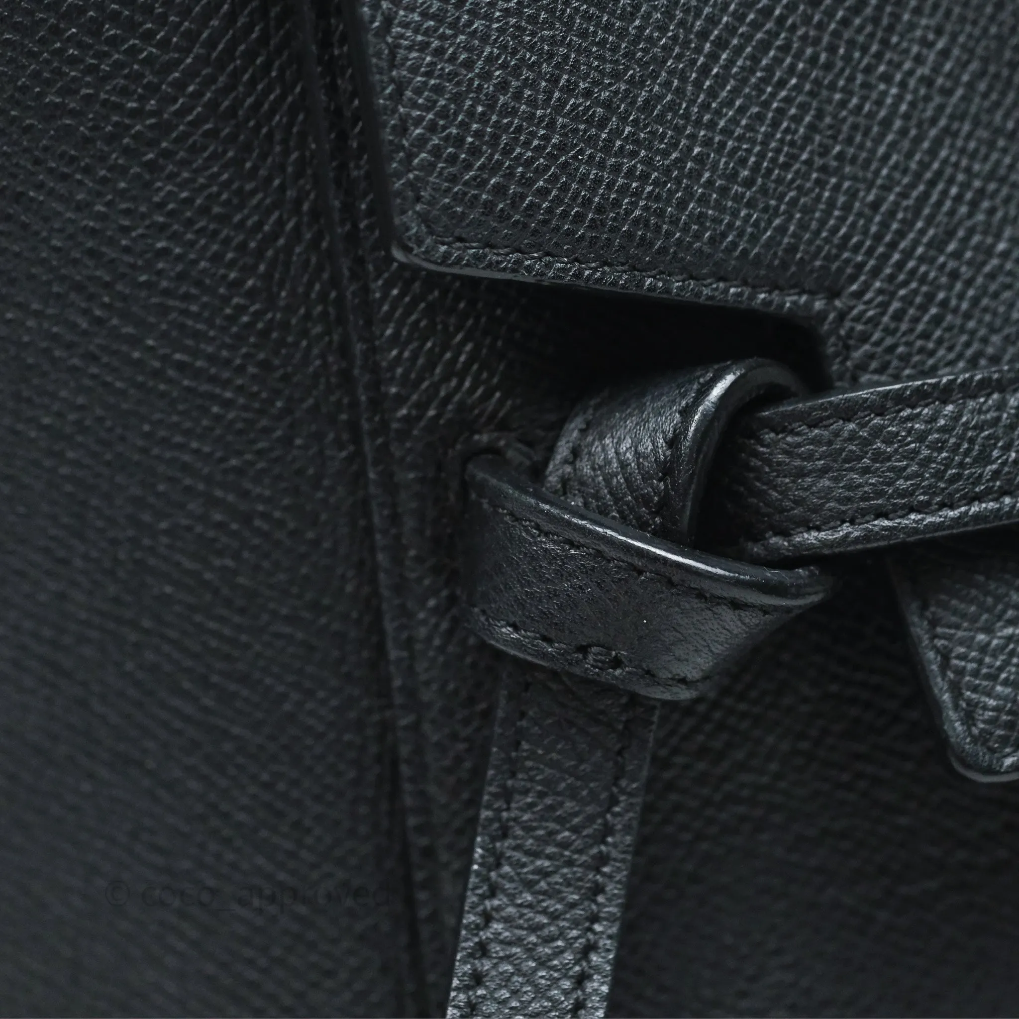 Celine Micro Belt Bag Black Grained Calfskin Gold Hardware
