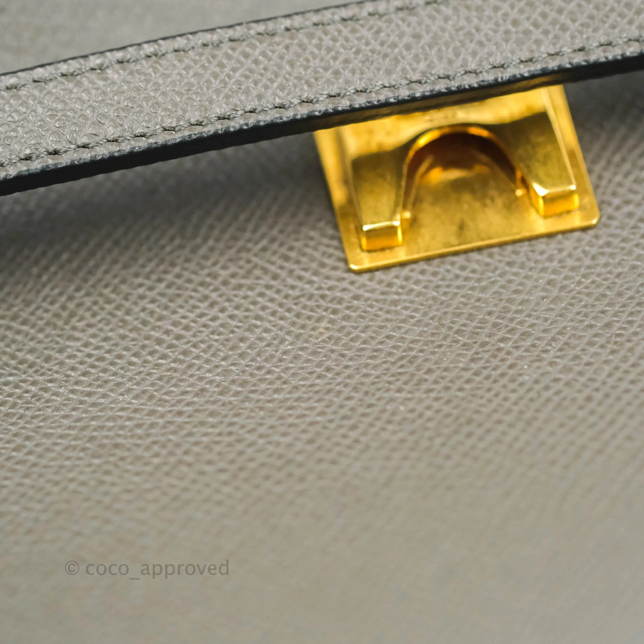 Celine Micro Belt Bag Grey Grained Calfskin Gold Hardware