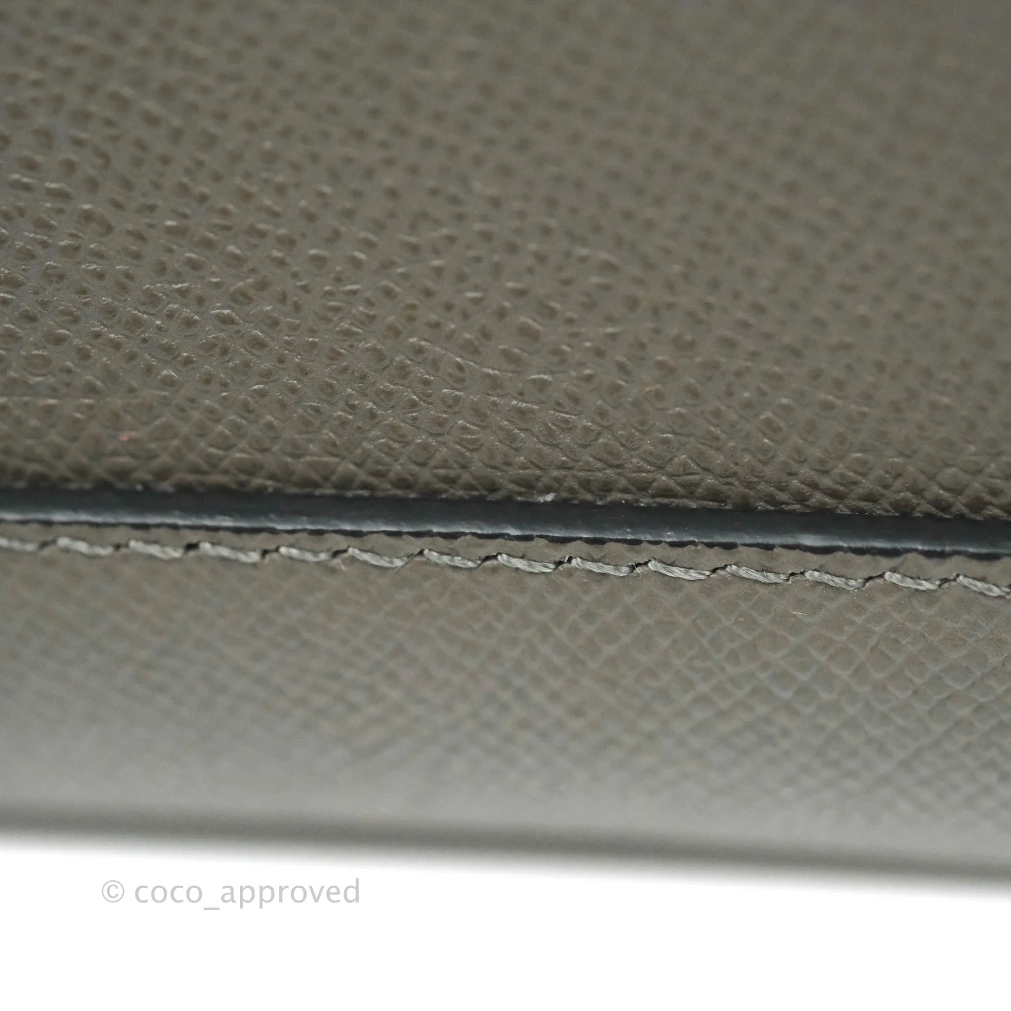 Celine Micro Belt Bag Grey Grained Calfskin Gold Hardware