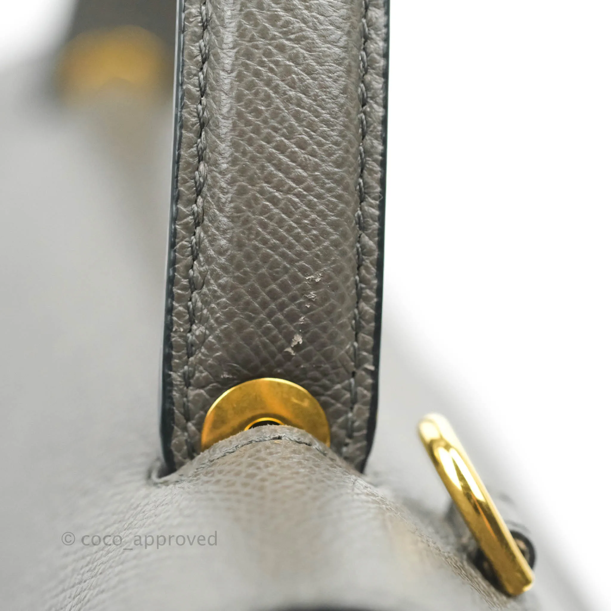 Celine Micro Belt Bag Grey Grained Calfskin Gold Hardware