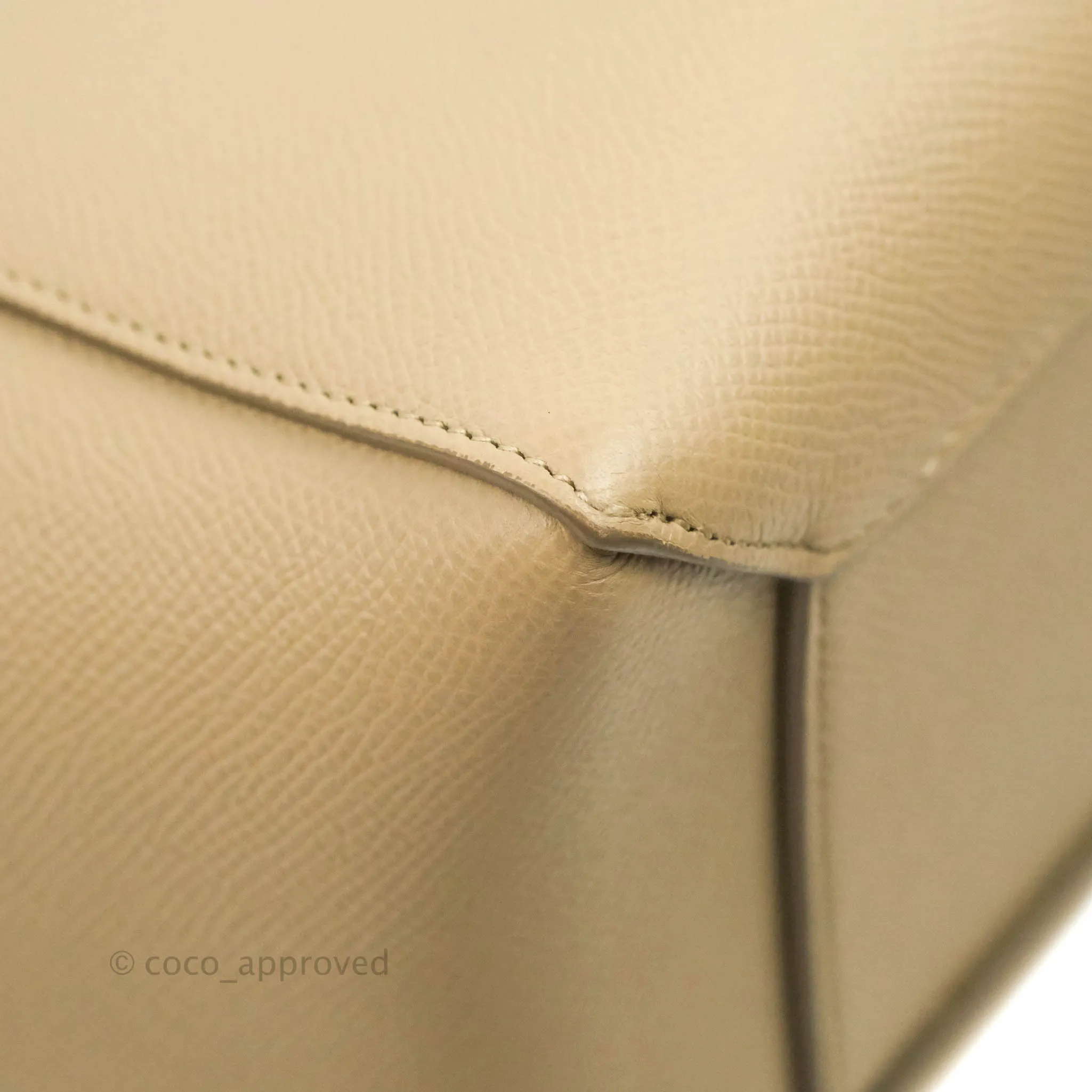 Celine Micro Belt Bag Light Taupe Grained Calfskin Gold Hardware