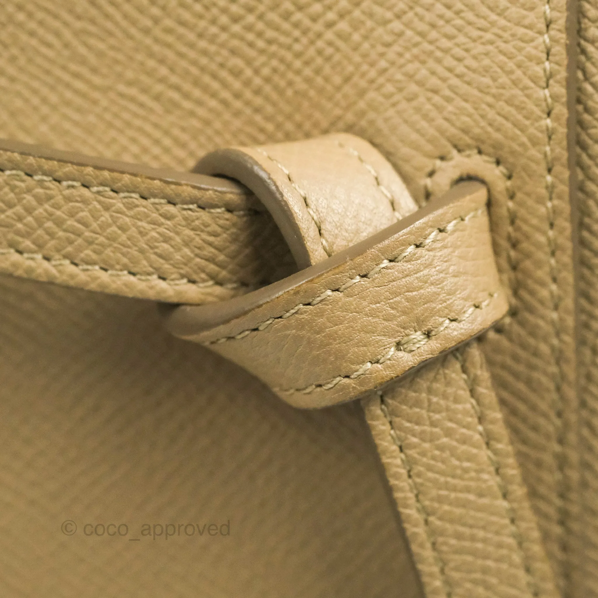 Celine Micro Belt Bag Light Taupe Grained Calfskin Gold Hardware