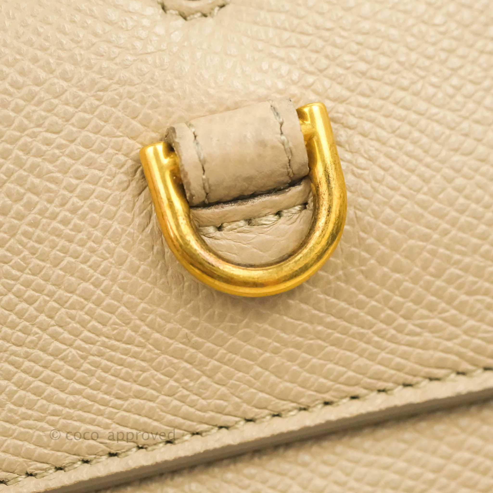 Celine Micro Belt Bag Light Taupe Grained Calfskin Gold Hardware