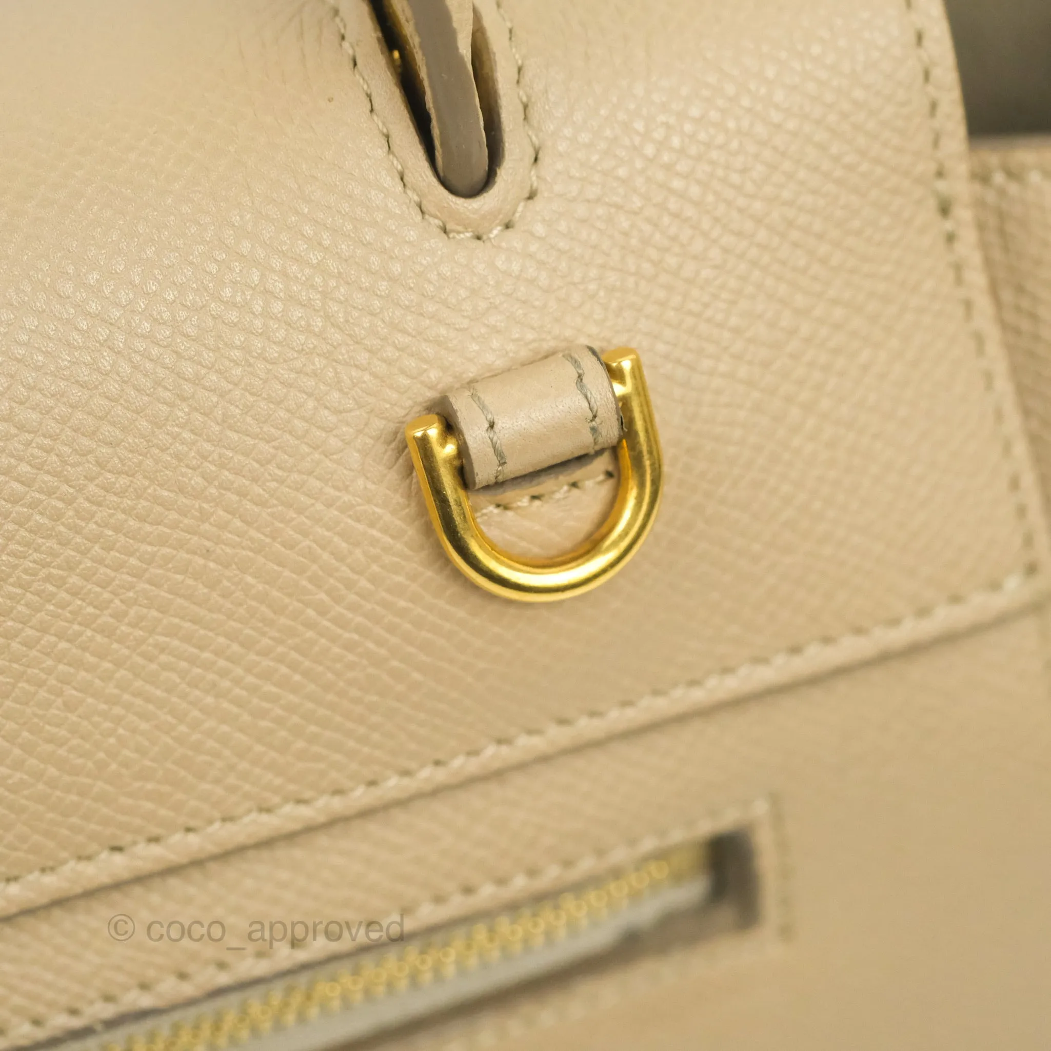 Celine Micro Belt Bag Light Taupe Grained Calfskin Gold Hardware