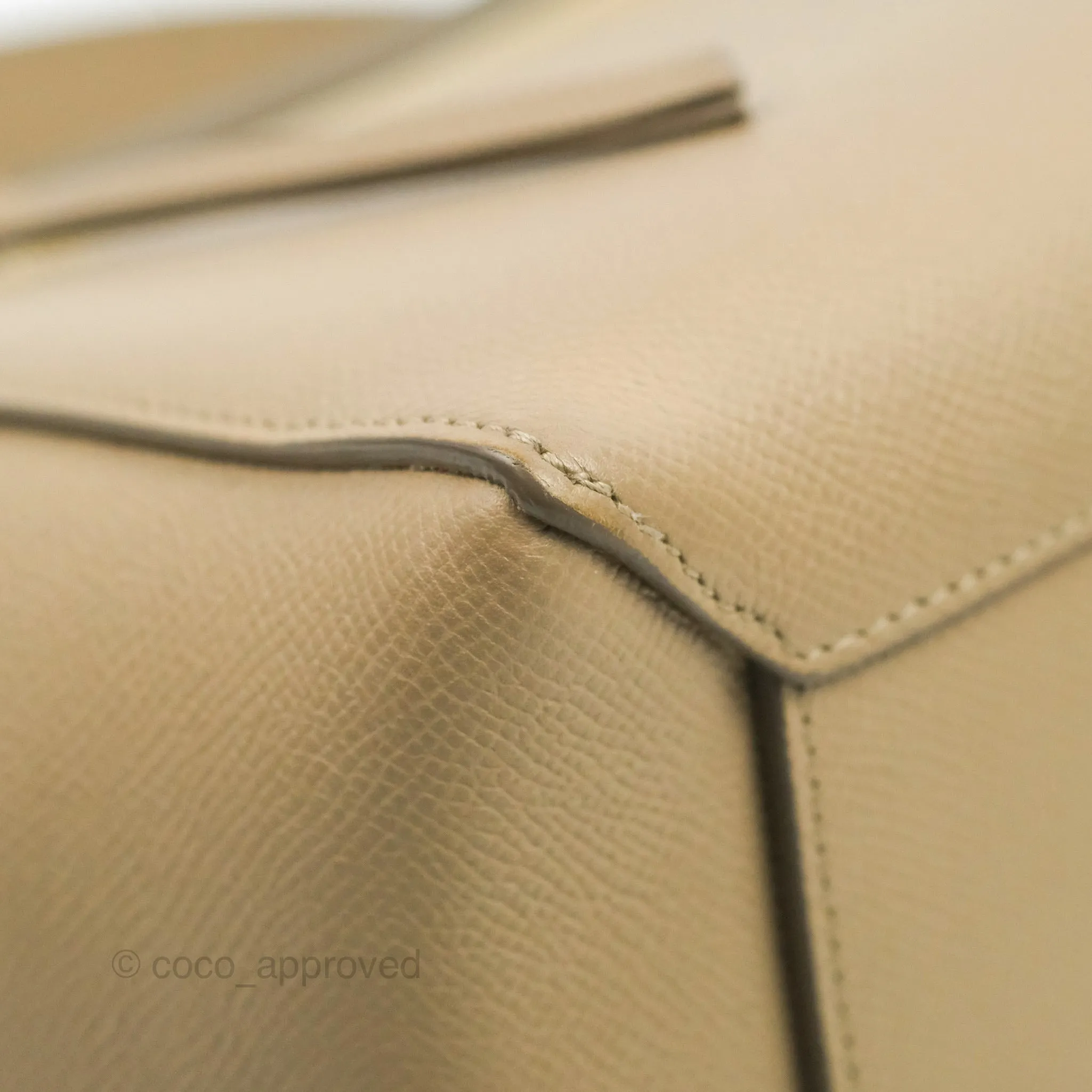 Celine Micro Belt Bag Light Taupe Grained Calfskin Gold Hardware