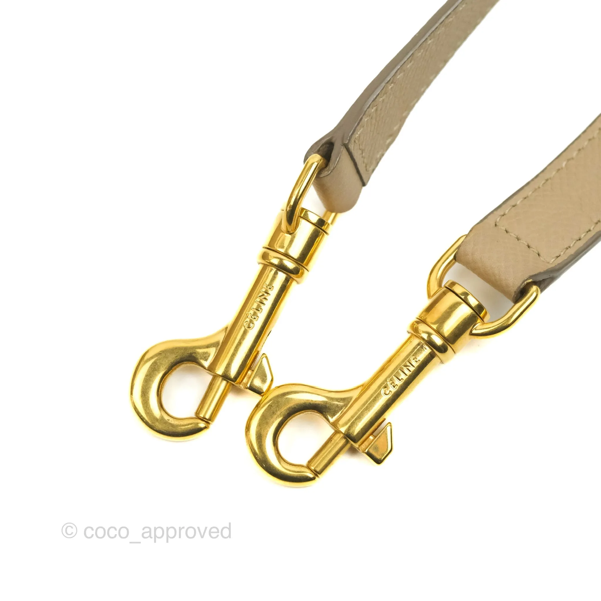 Celine Micro Belt Bag Light Taupe Grained Calfskin Gold Hardware