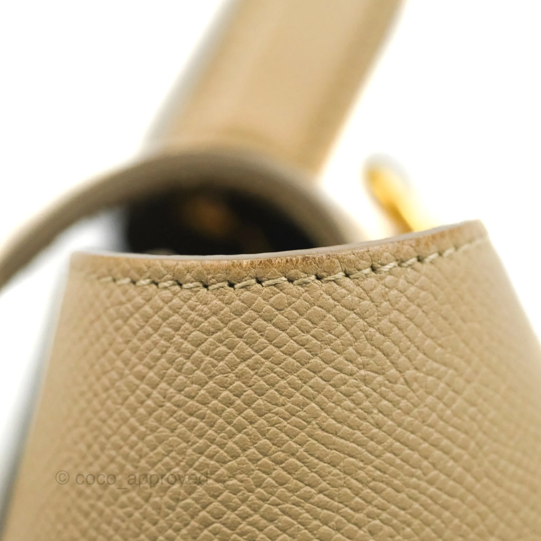 Celine Micro Belt Bag Light Taupe Grained Calfskin Gold Hardware