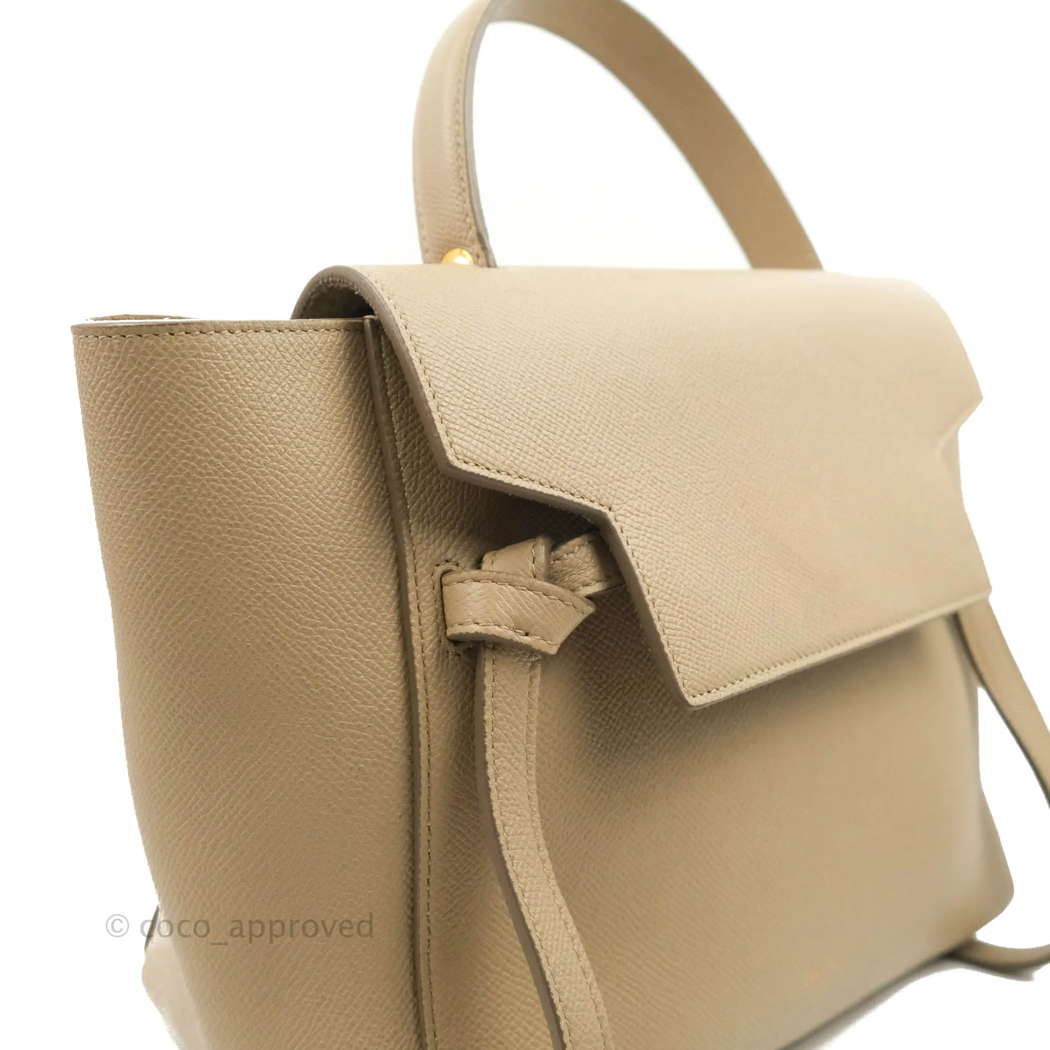 Celine Micro Belt Bag Light Taupe Grained Calfskin Gold Hardware
