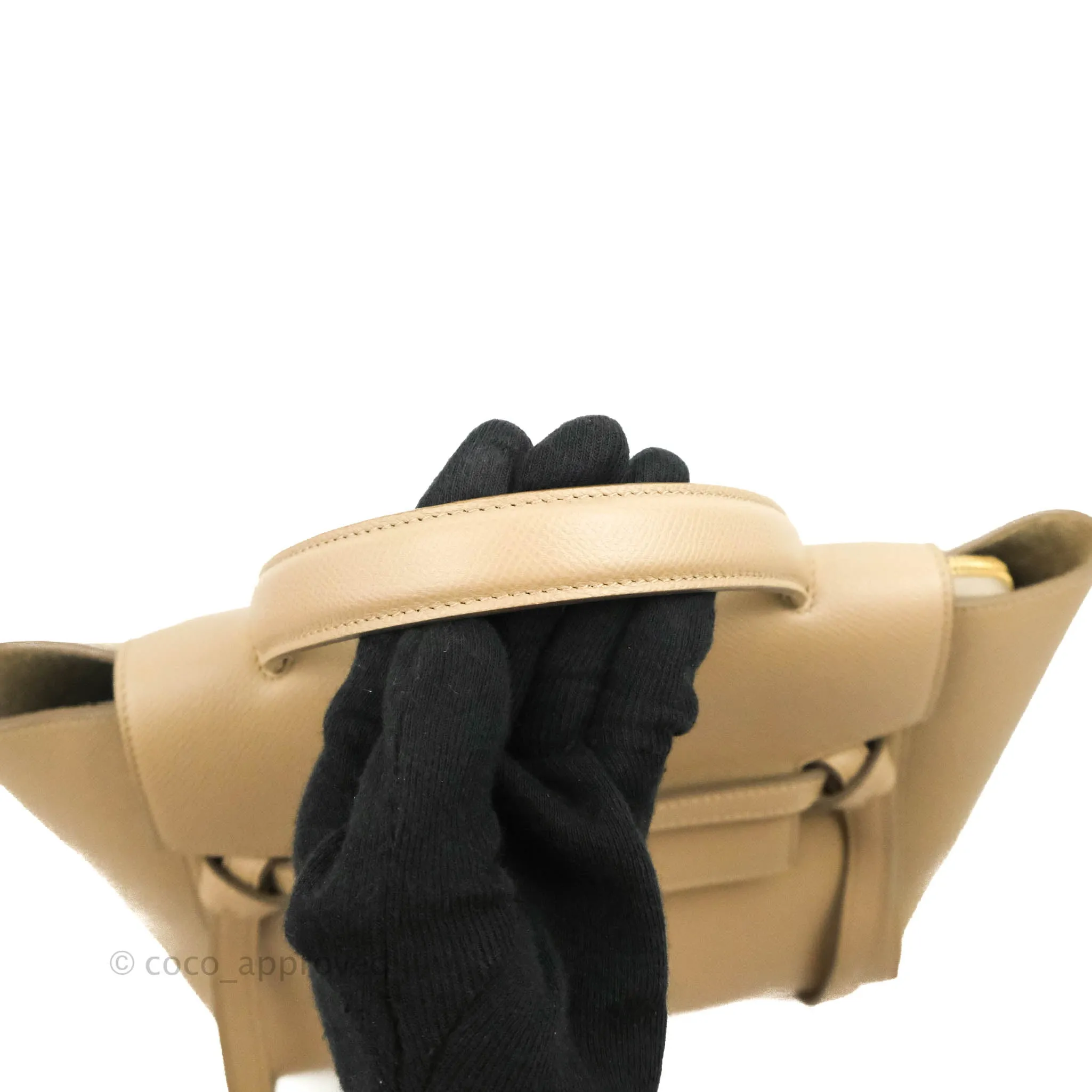 Celine Micro Belt Bag Light Taupe Grained Calfskin Gold Hardware