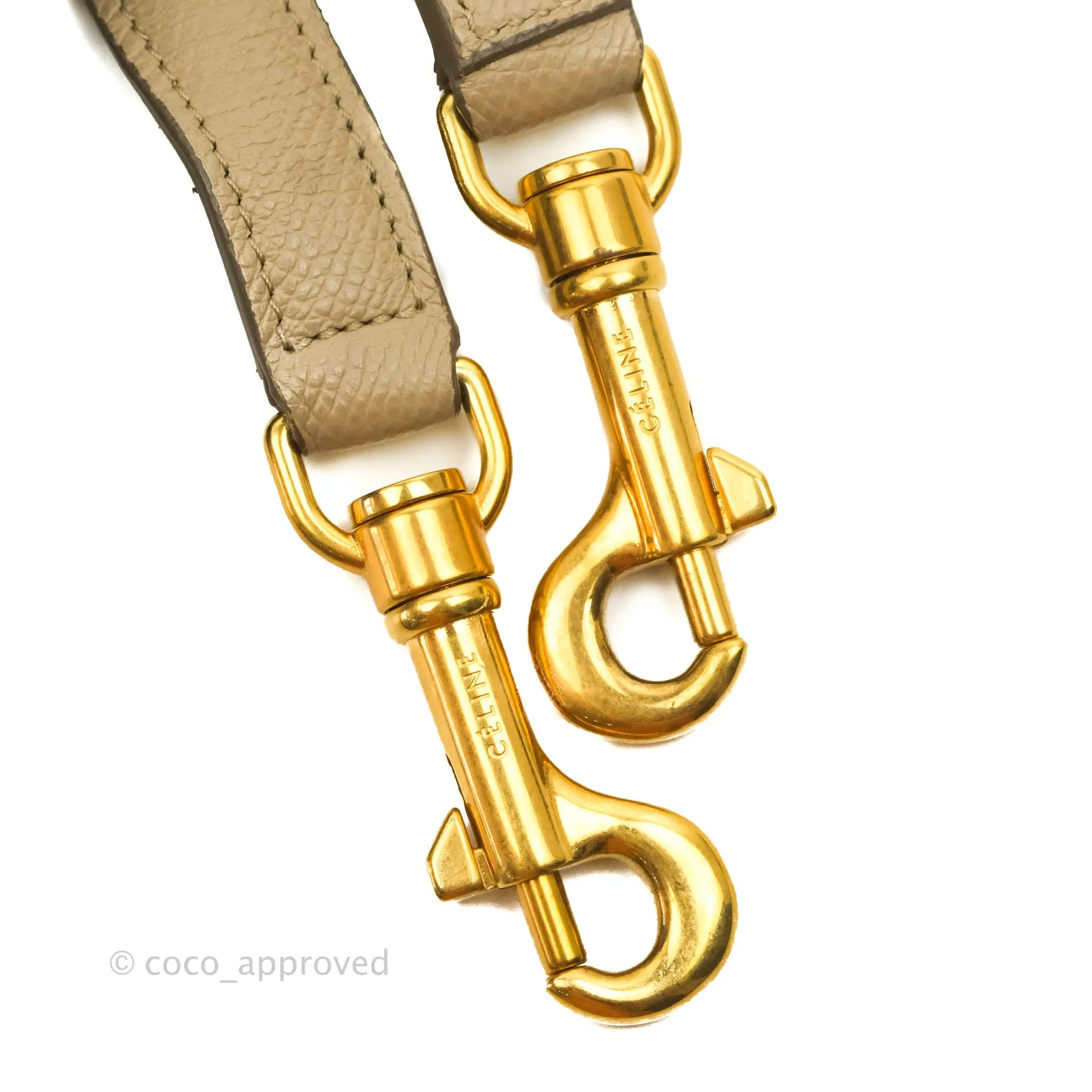 Celine Micro Belt Bag Light Taupe Grained Calfskin Gold Hardware