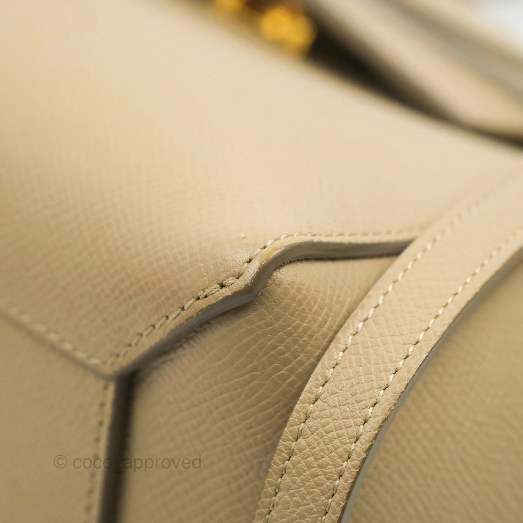 Celine Micro Belt Bag Light Taupe Grained Calfskin Gold Hardware