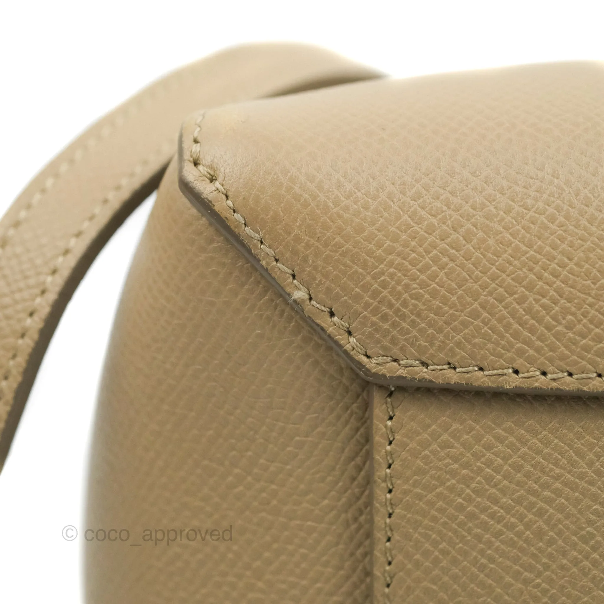 Celine Micro Belt Bag Light Taupe Grained Calfskin Gold Hardware