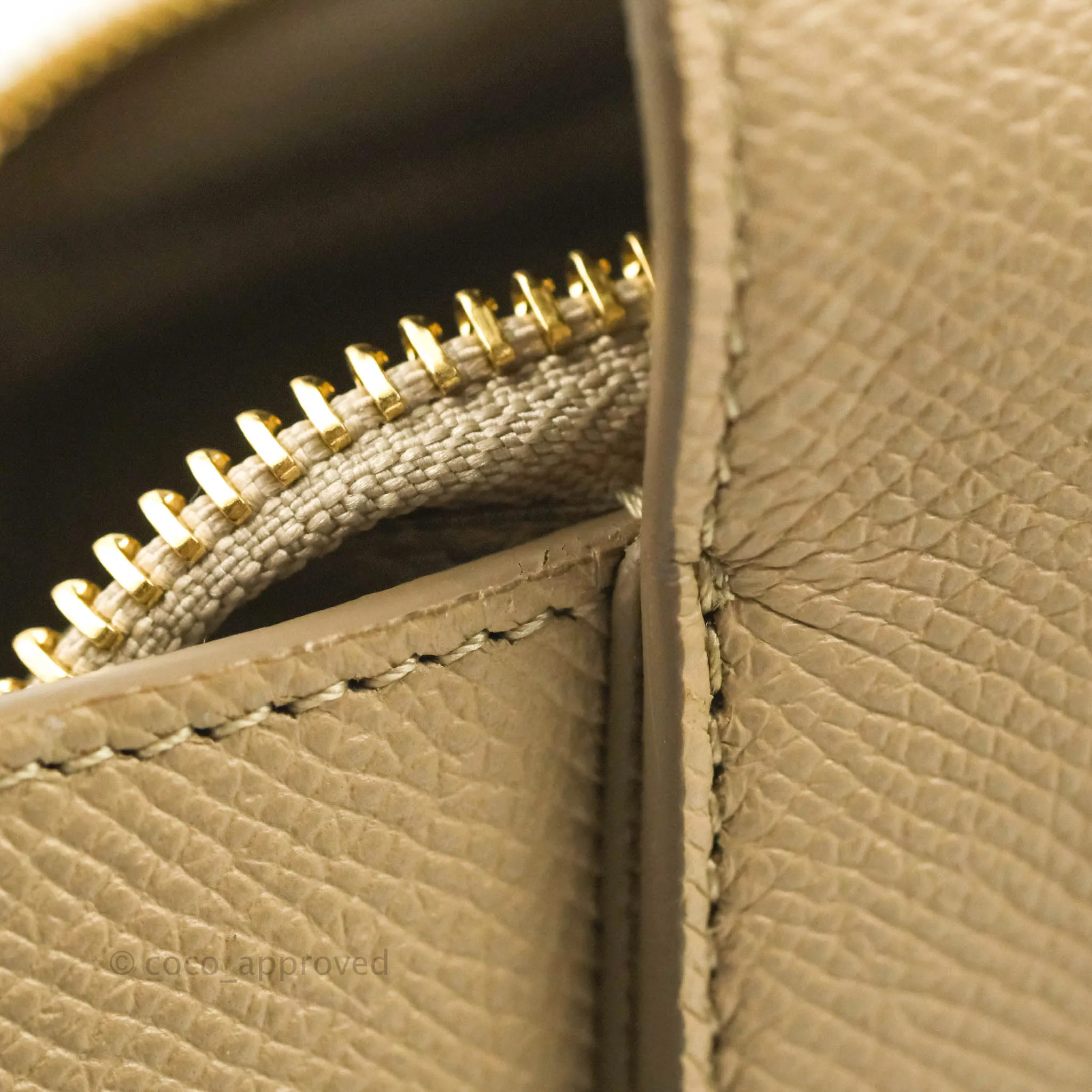 Celine Micro Belt Bag Light Taupe Grained Calfskin Gold Hardware