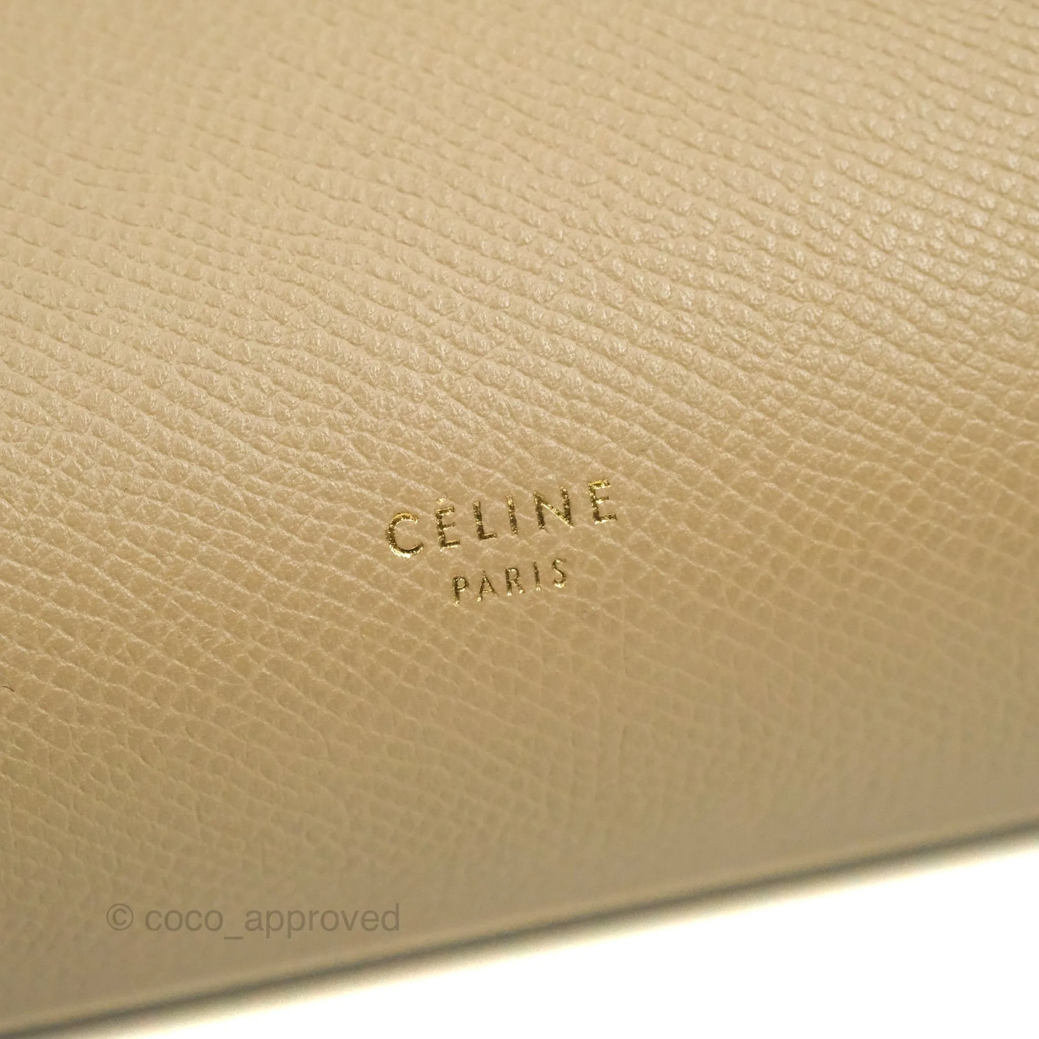 Celine Micro Belt Bag Light Taupe Grained Calfskin Gold Hardware