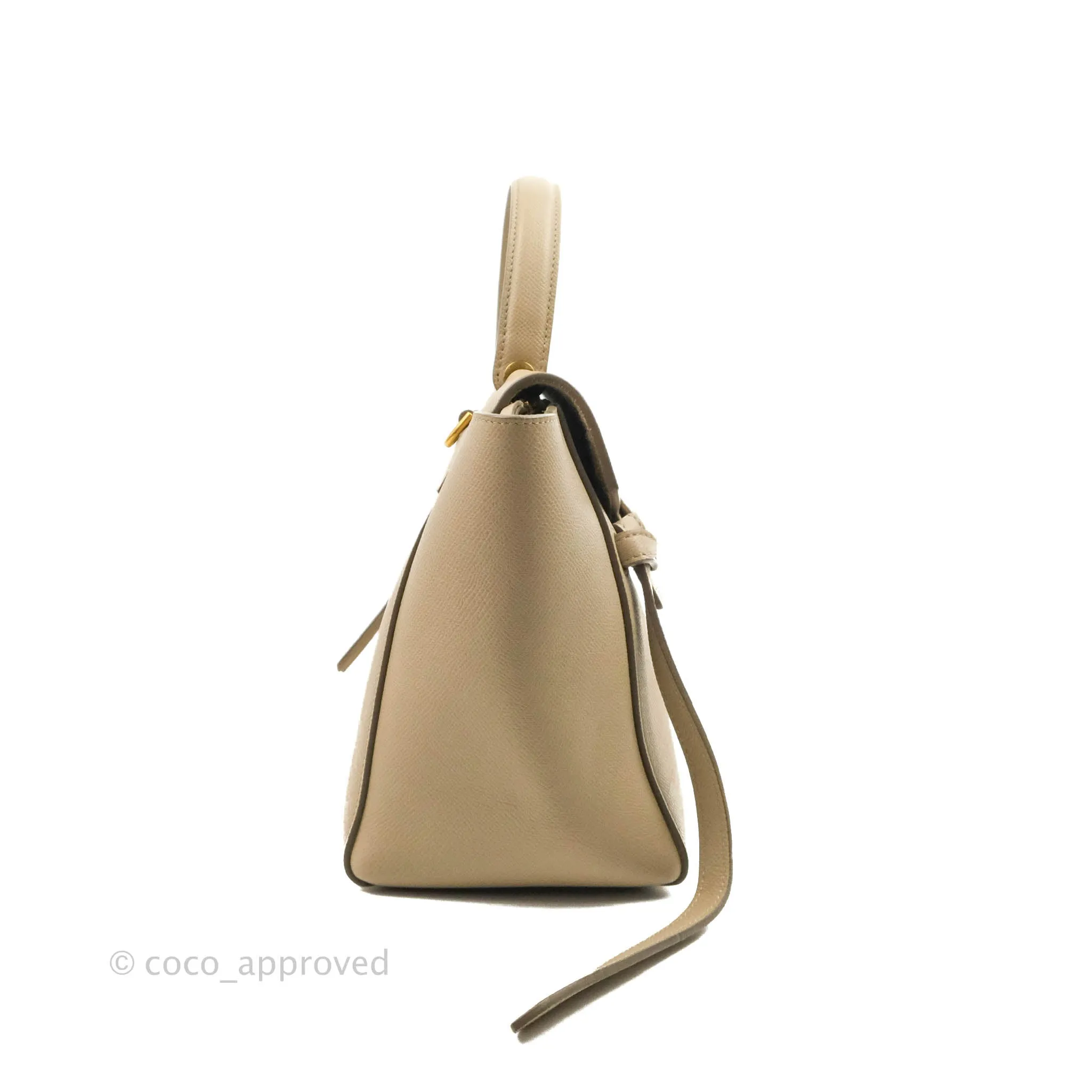 Celine Micro Belt Bag Light Taupe Grained Calfskin Gold Hardware