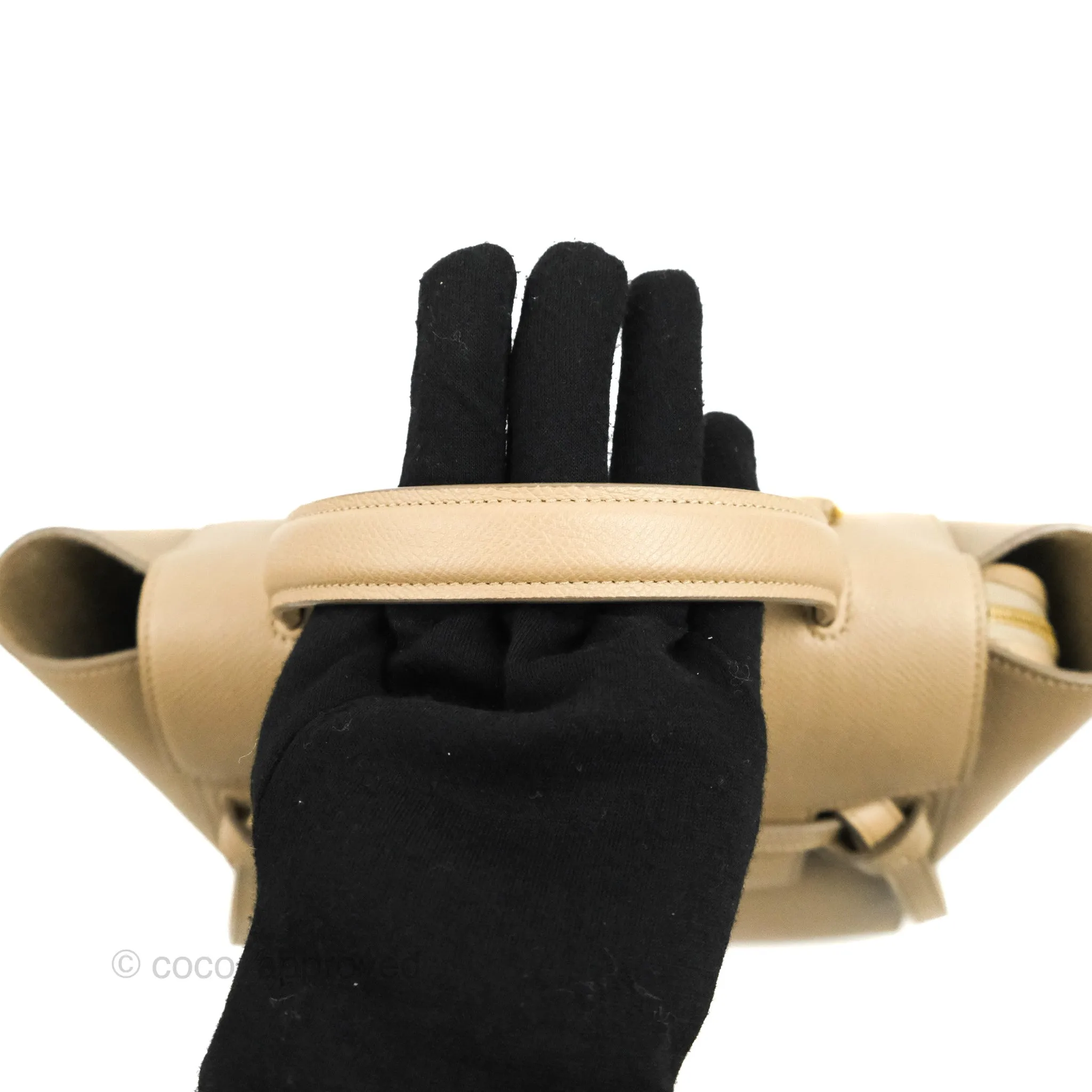 Celine Micro Belt Bag Light Taupe Grained Calfskin Gold Hardware