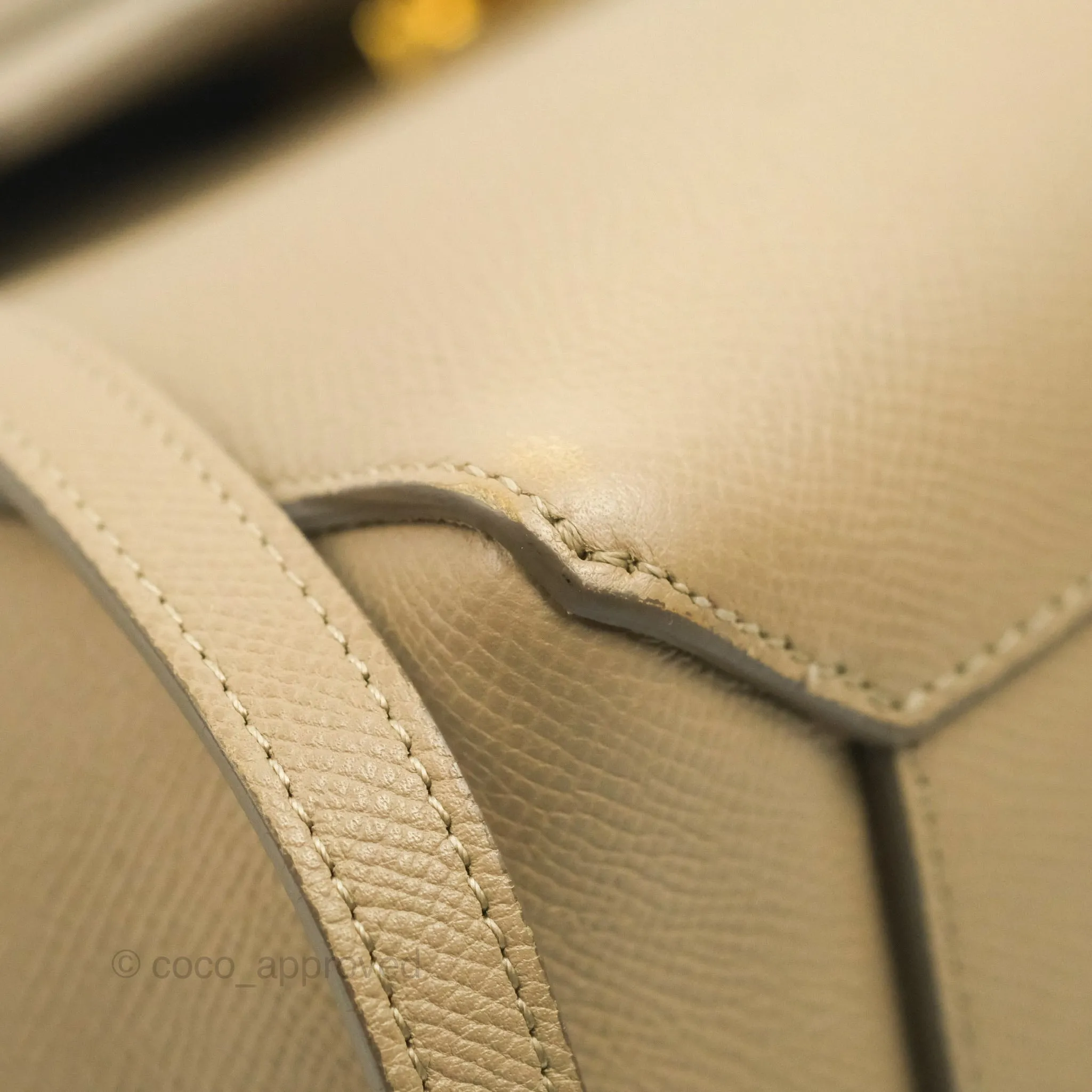Celine Micro Belt Bag Light Taupe Grained Calfskin Gold Hardware