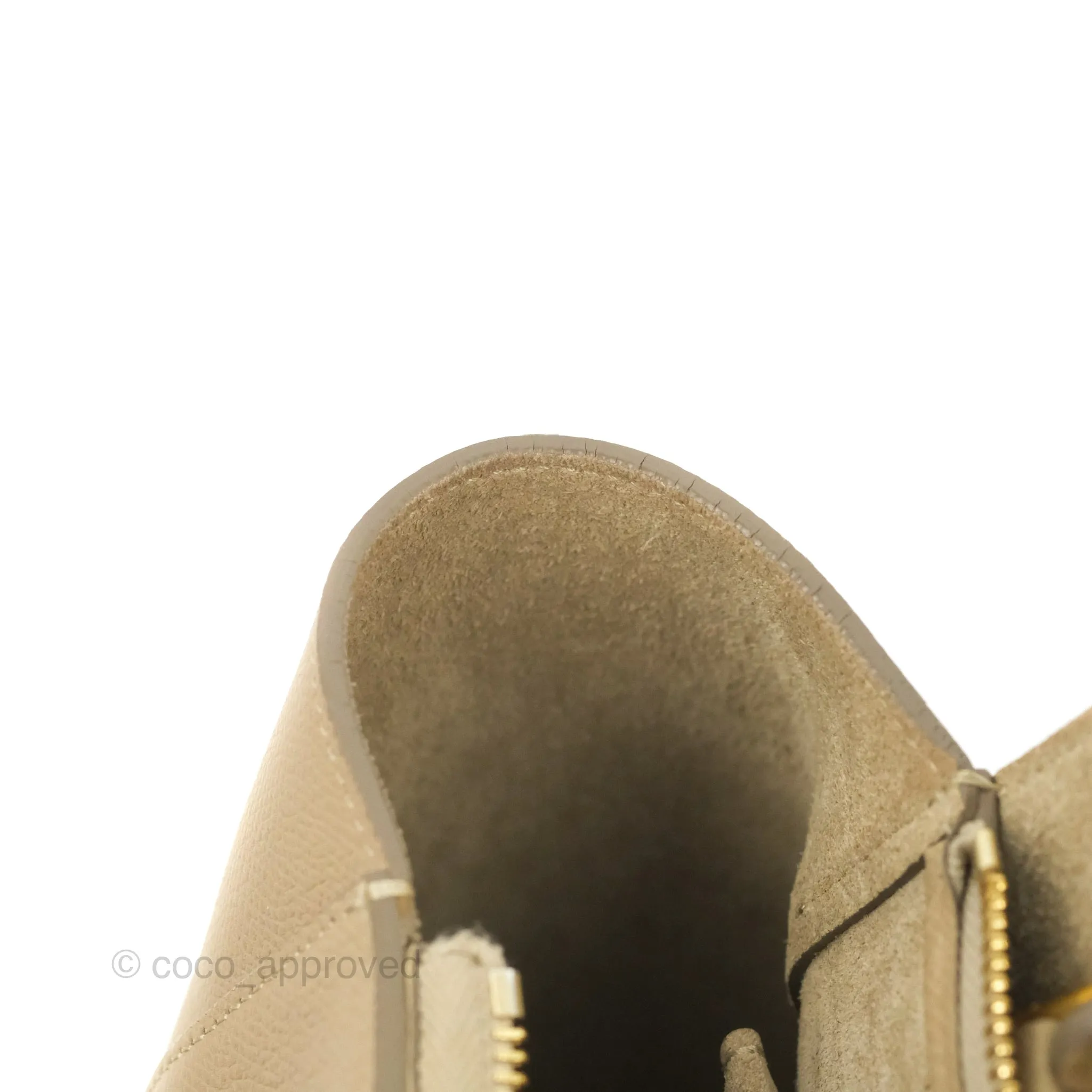 Celine Micro Belt Bag Light Taupe Grained Calfskin Gold Hardware
