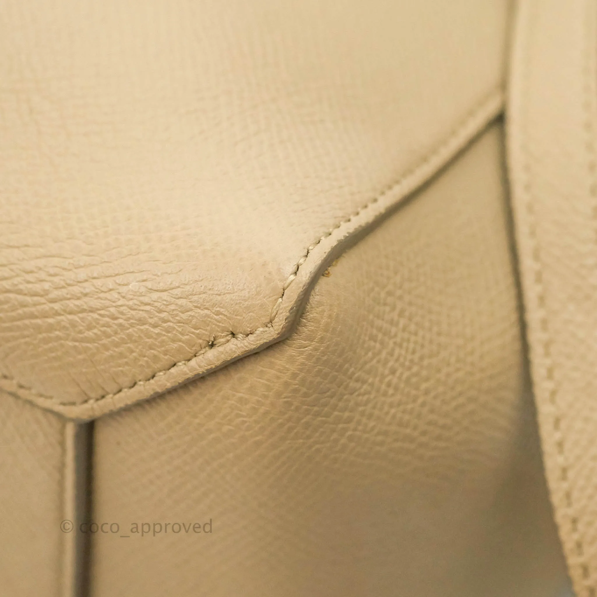 Celine Micro Belt Bag Light Taupe Grained Calfskin Gold Hardware