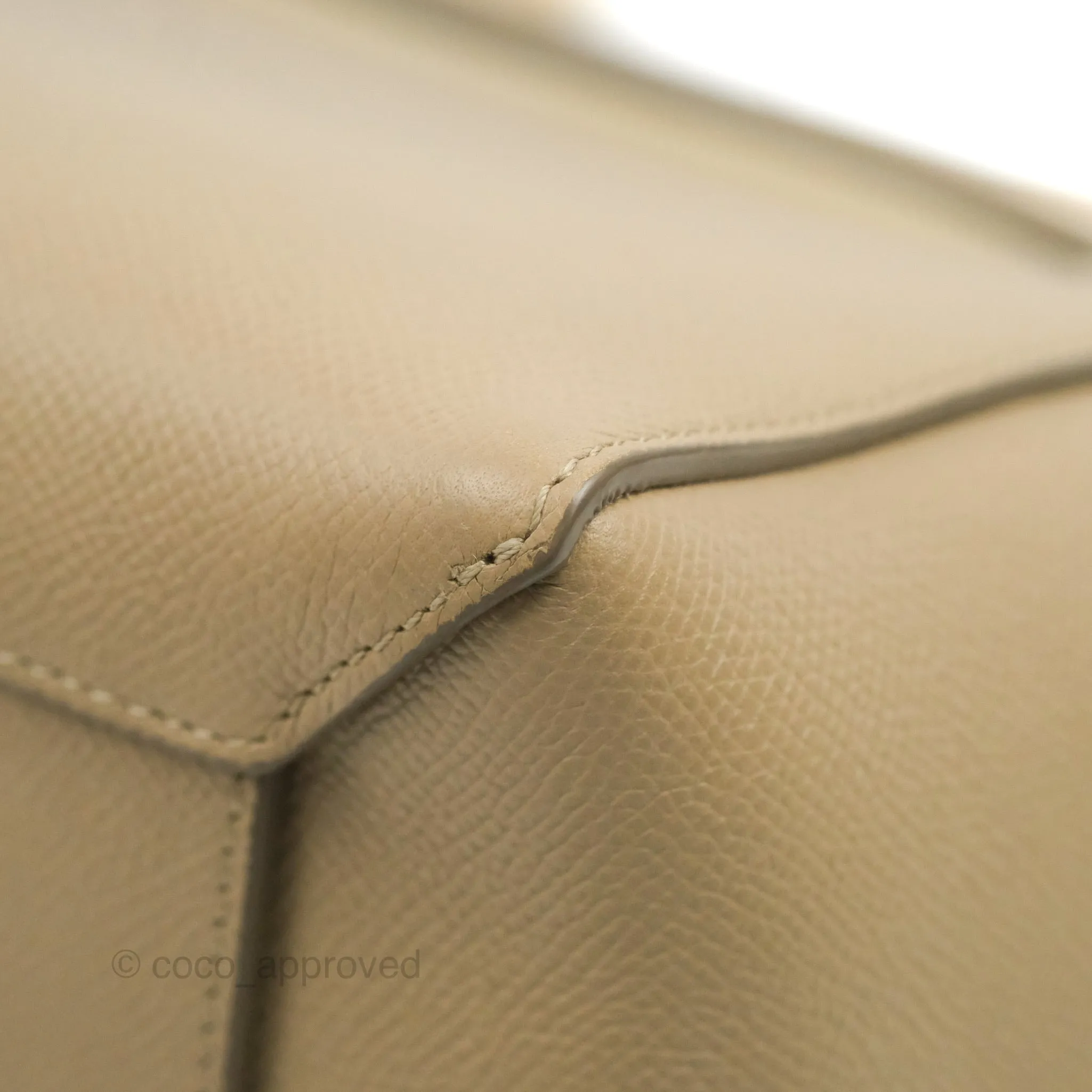 Celine Micro Belt Bag Light Taupe Grained Calfskin Gold Hardware