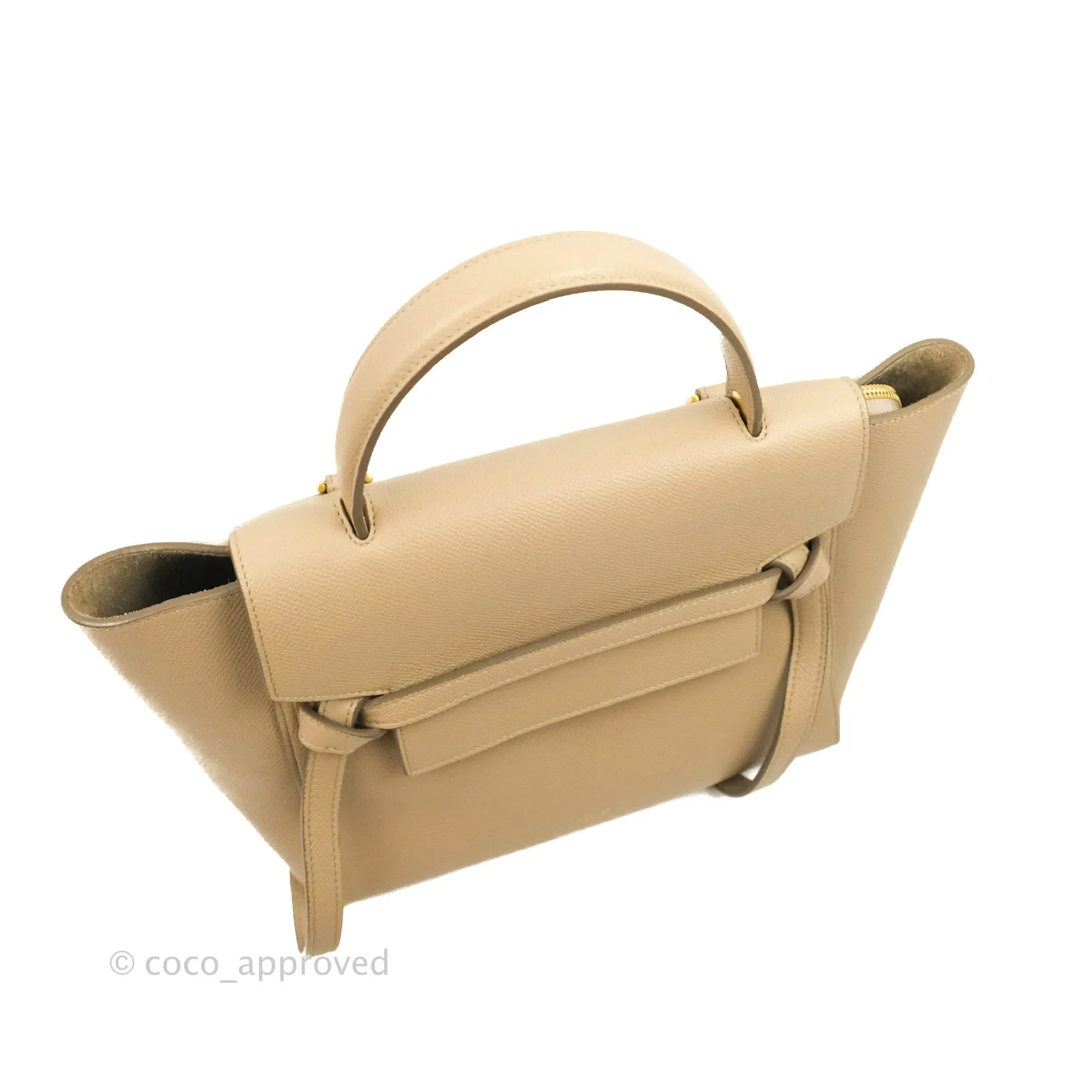Celine Micro Belt Bag Light Taupe Grained Calfskin Gold Hardware