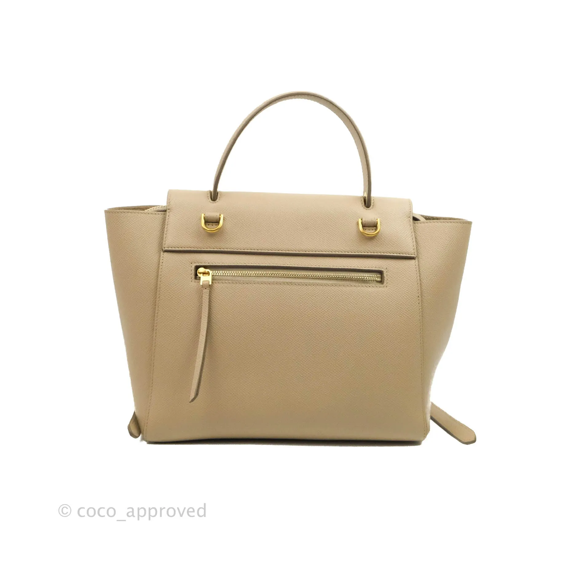 Celine Micro Belt Bag Light Taupe Grained Calfskin Gold Hardware