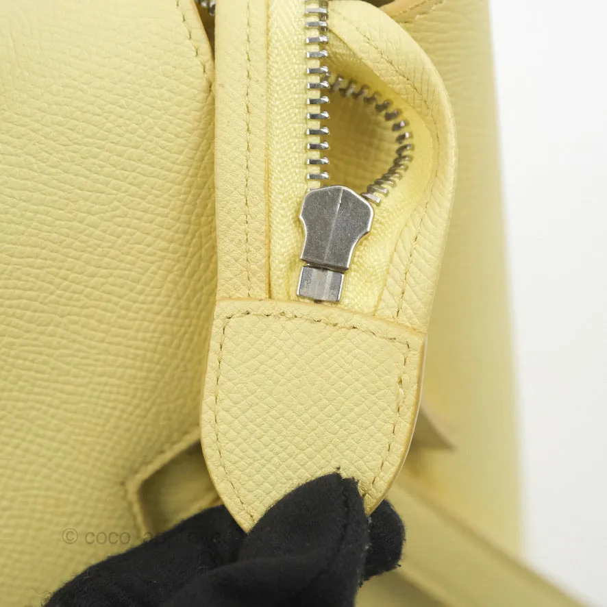 Celine Micro Belt Bag Yellow Grained Calfskin Silver Hardware