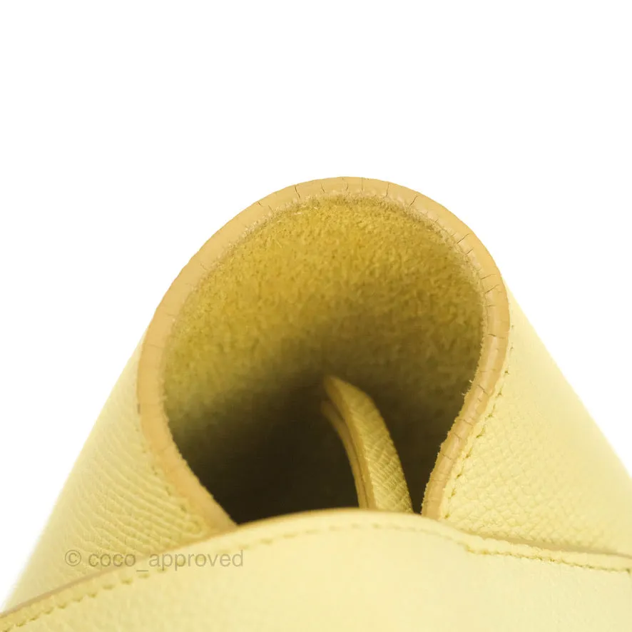 Celine Micro Belt Bag Yellow Grained Calfskin Silver Hardware