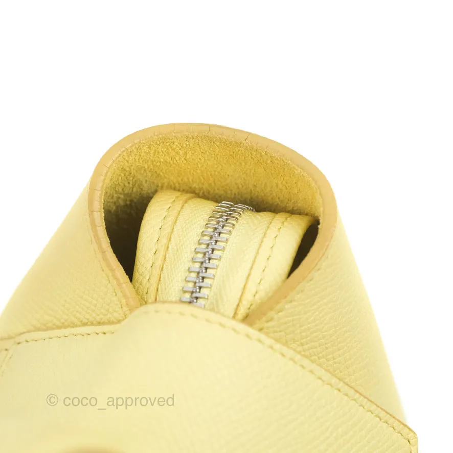 Celine Micro Belt Bag Yellow Grained Calfskin Silver Hardware