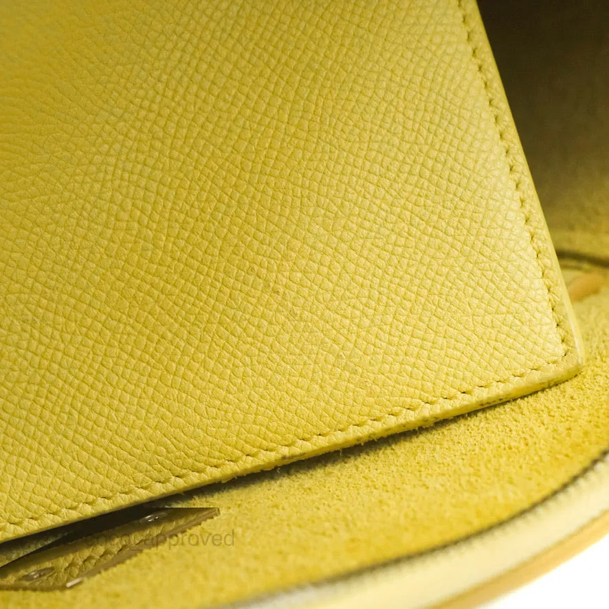 Celine Micro Belt Bag Yellow Grained Calfskin Silver Hardware
