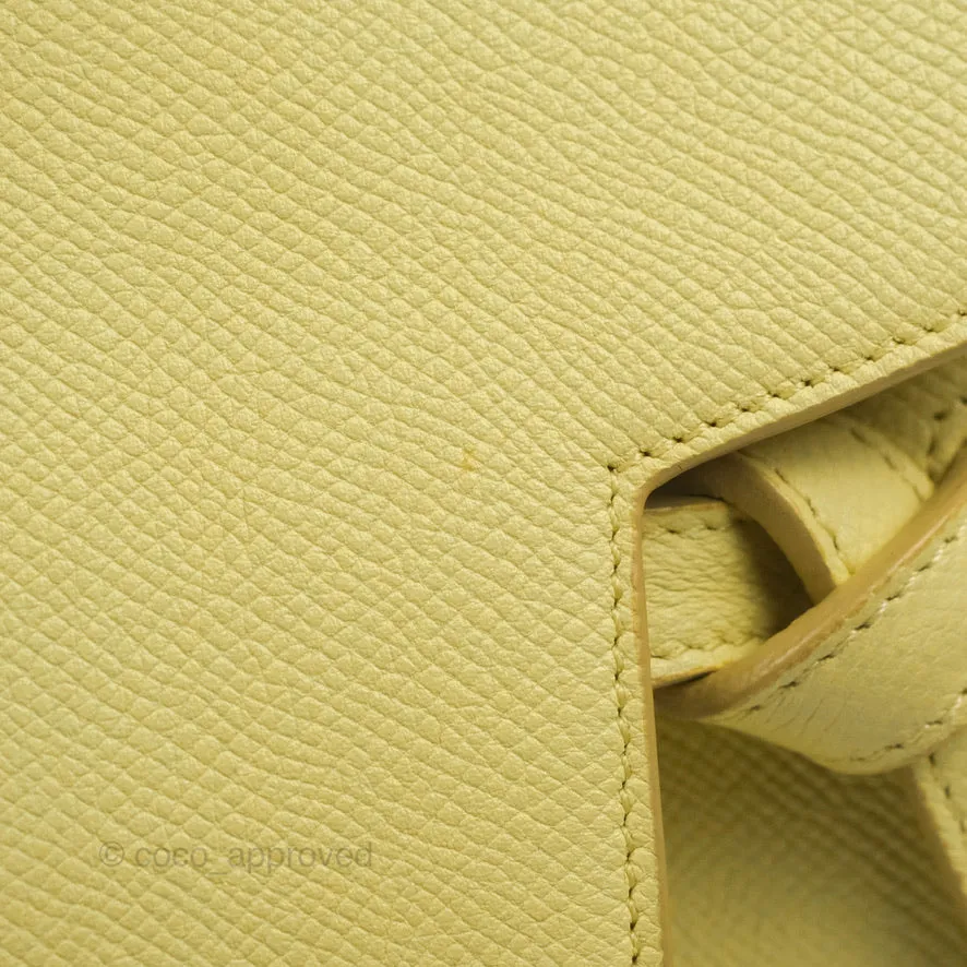 Celine Micro Belt Bag Yellow Grained Calfskin Silver Hardware