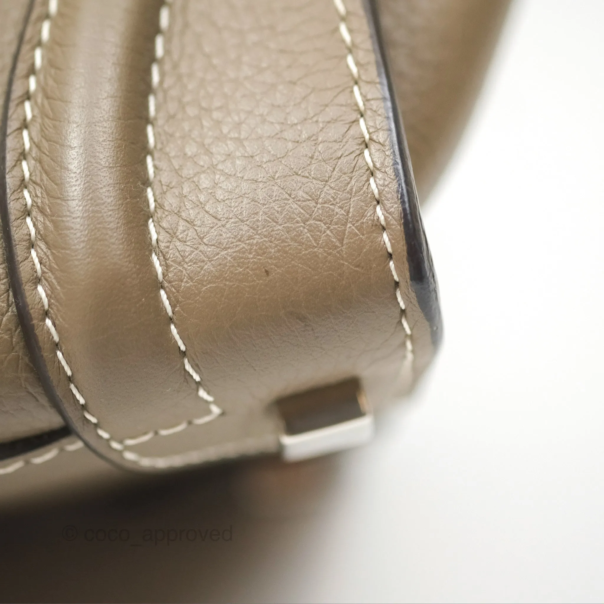 Celine Micro Luggage Bag Souris Drummed Calfskin