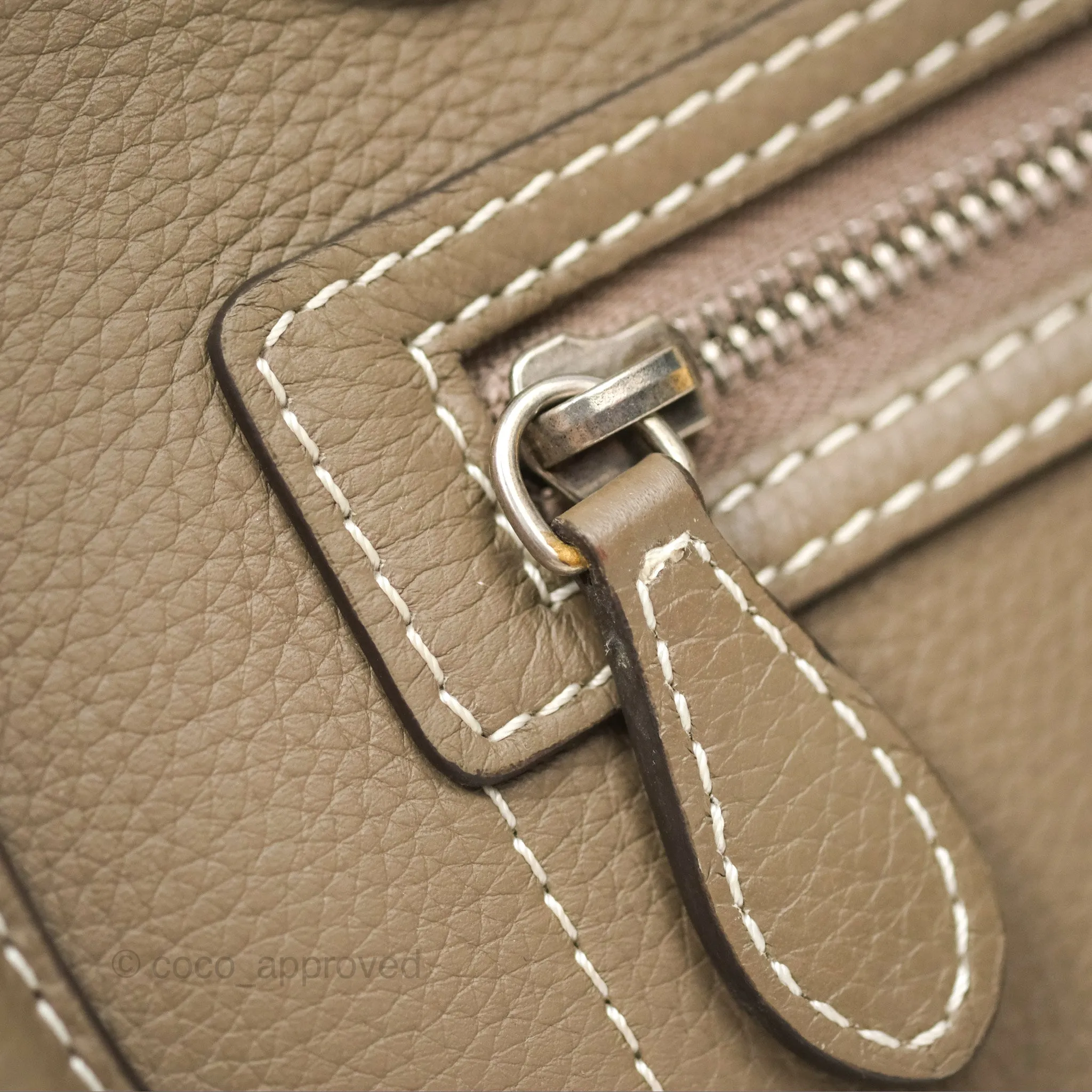 Celine Micro Luggage Bag Souris Drummed Calfskin