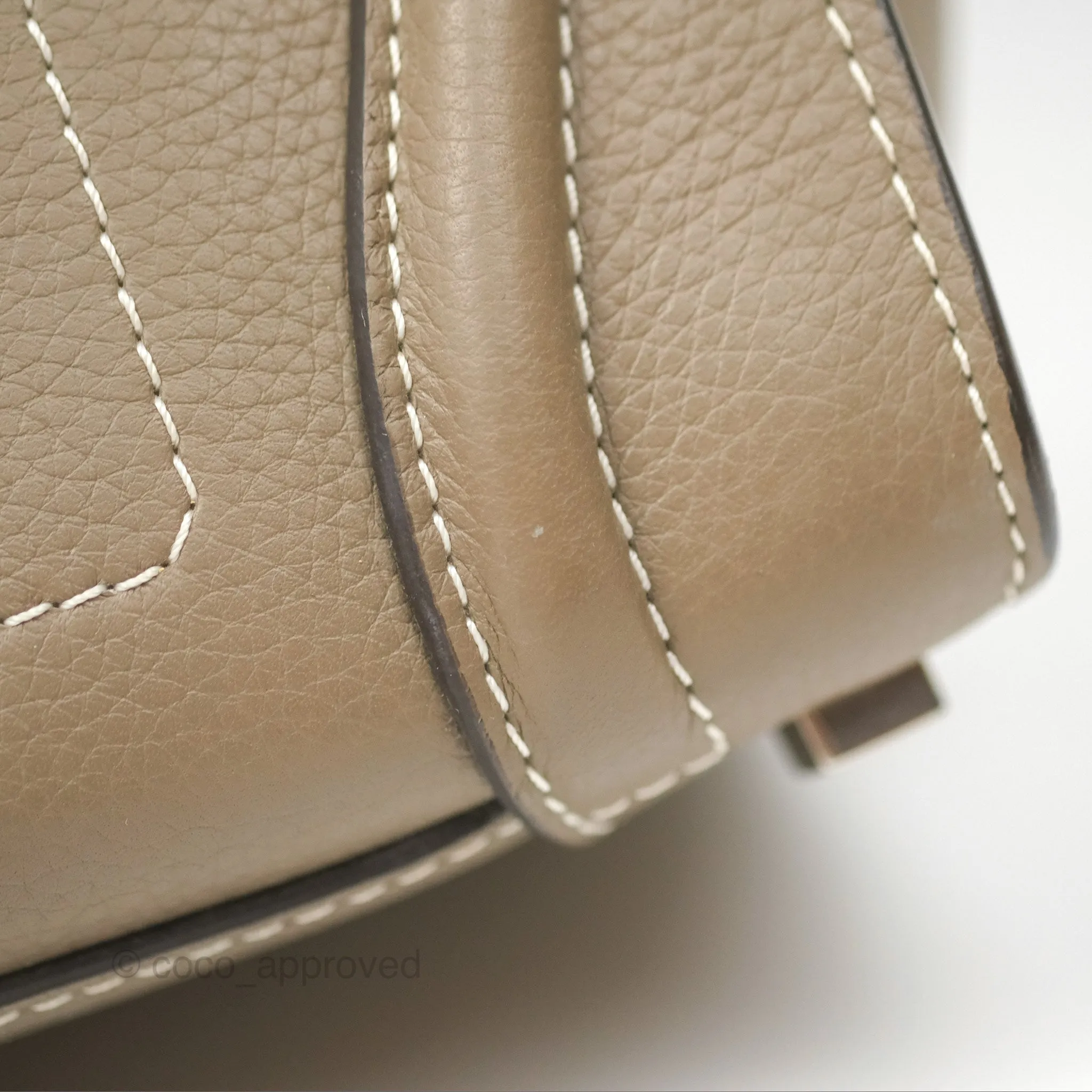 Celine Micro Luggage Bag Souris Drummed Calfskin