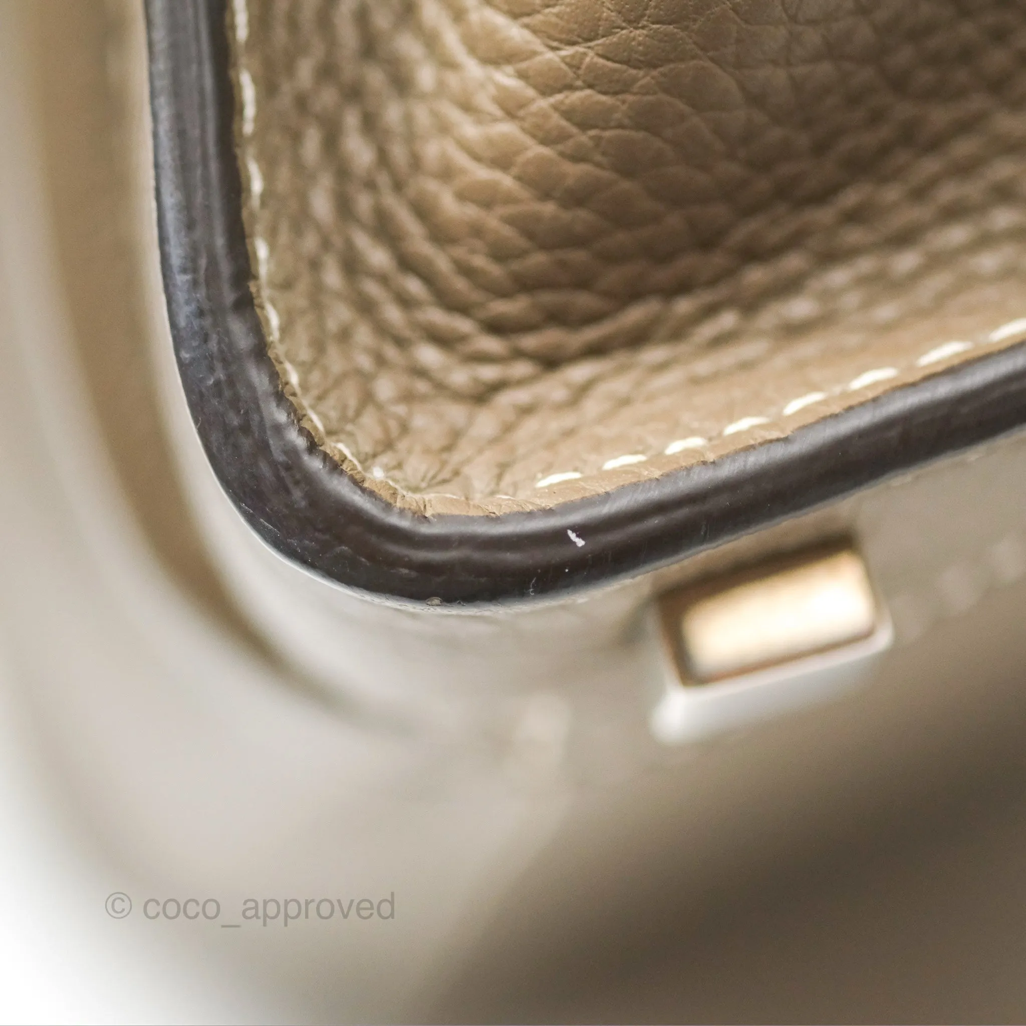 Celine Micro Luggage Bag Souris Drummed Calfskin