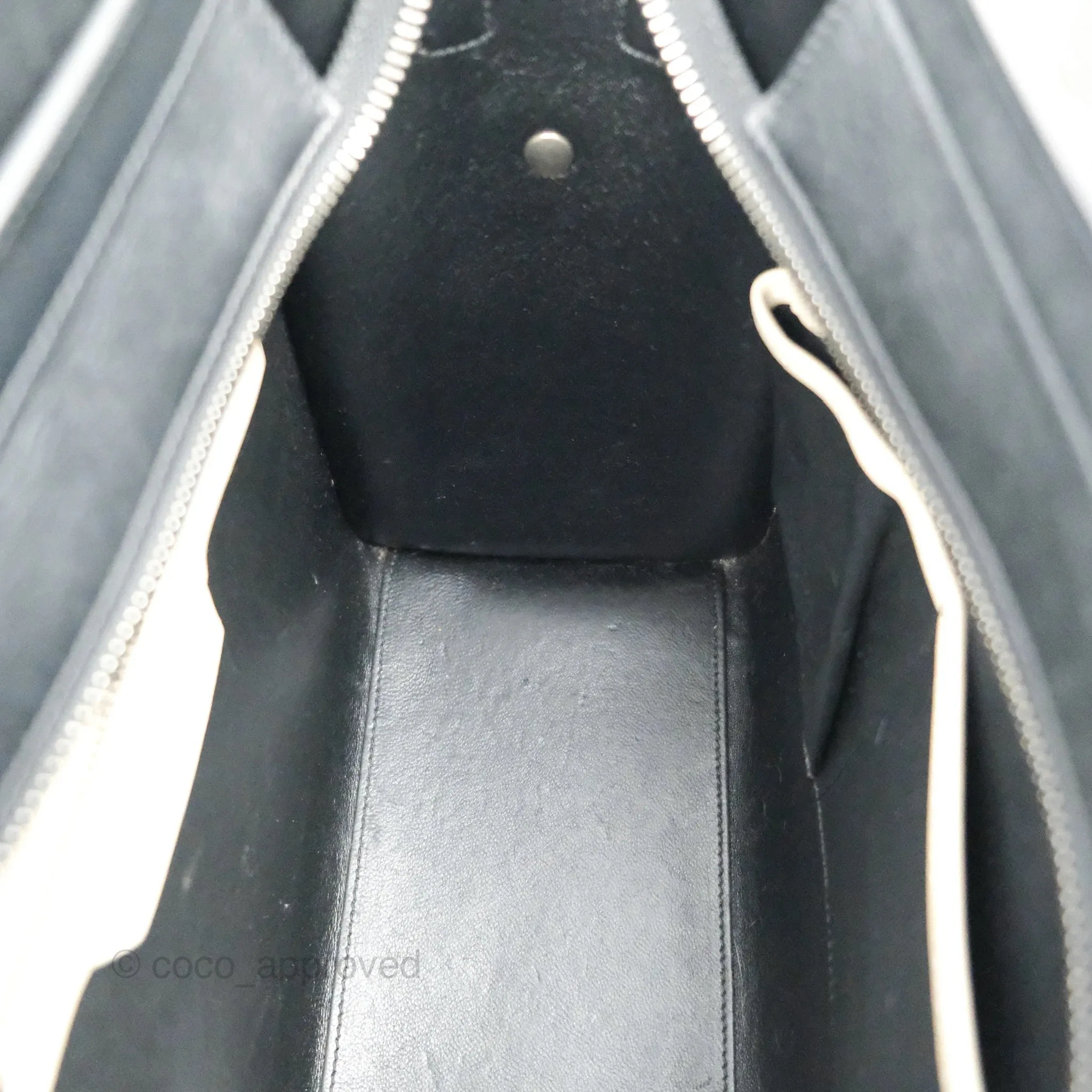 Celine Micro Luggage Bag Taupe/Blue/Black Calfskin