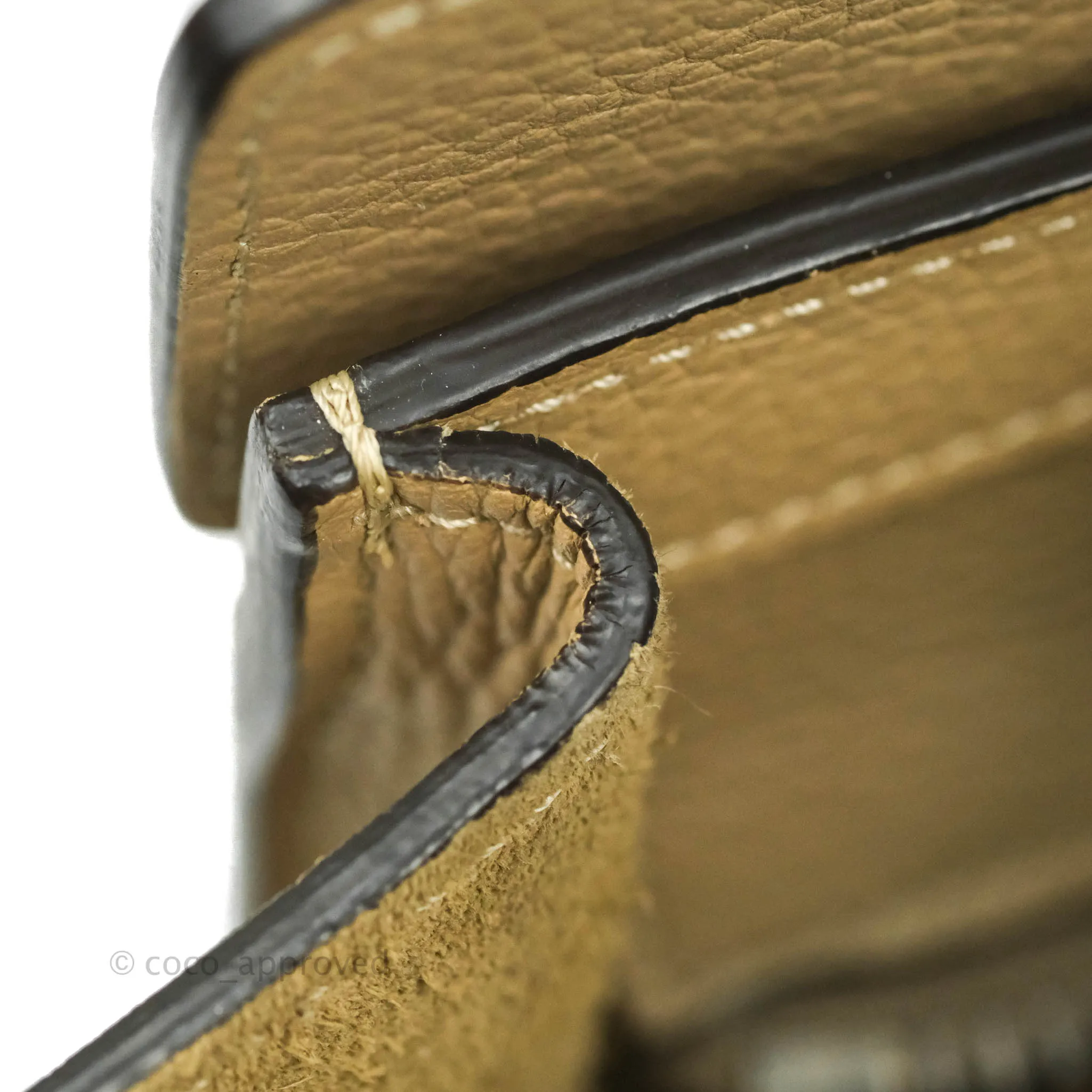 Celine Micro Luggage Handbag Dune Grained Calfskin