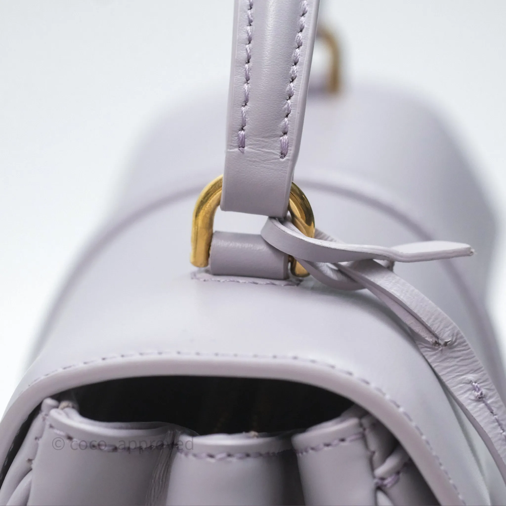 Celine Mini 16 Bag in Satinated Calfskin Light Lilac