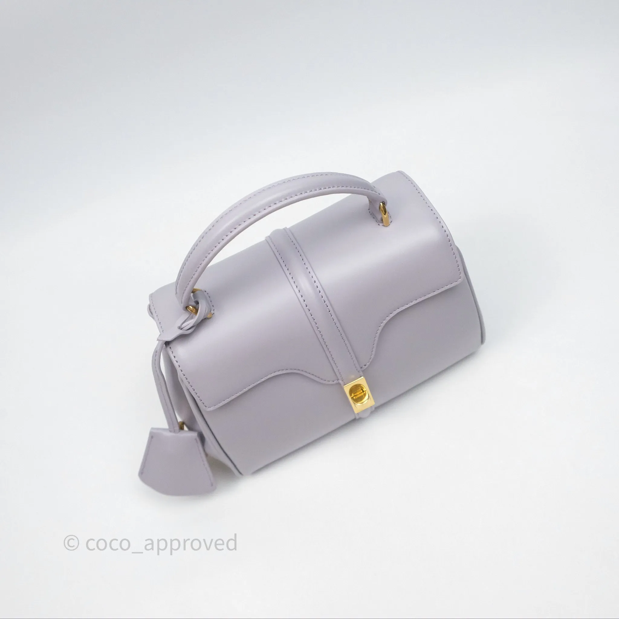 Celine Mini 16 Bag in Satinated Calfskin Light Lilac