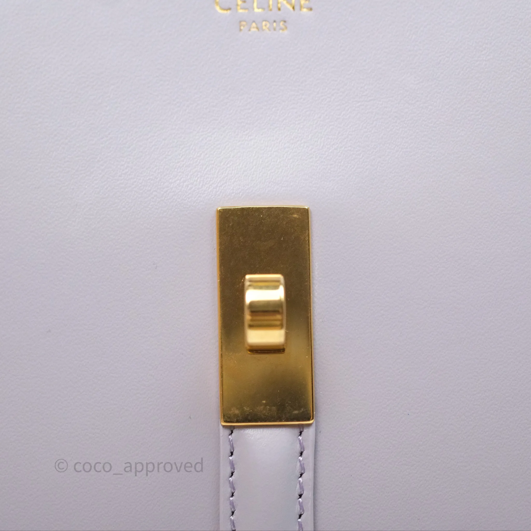 Celine Mini 16 Bag in Satinated Calfskin Light Lilac