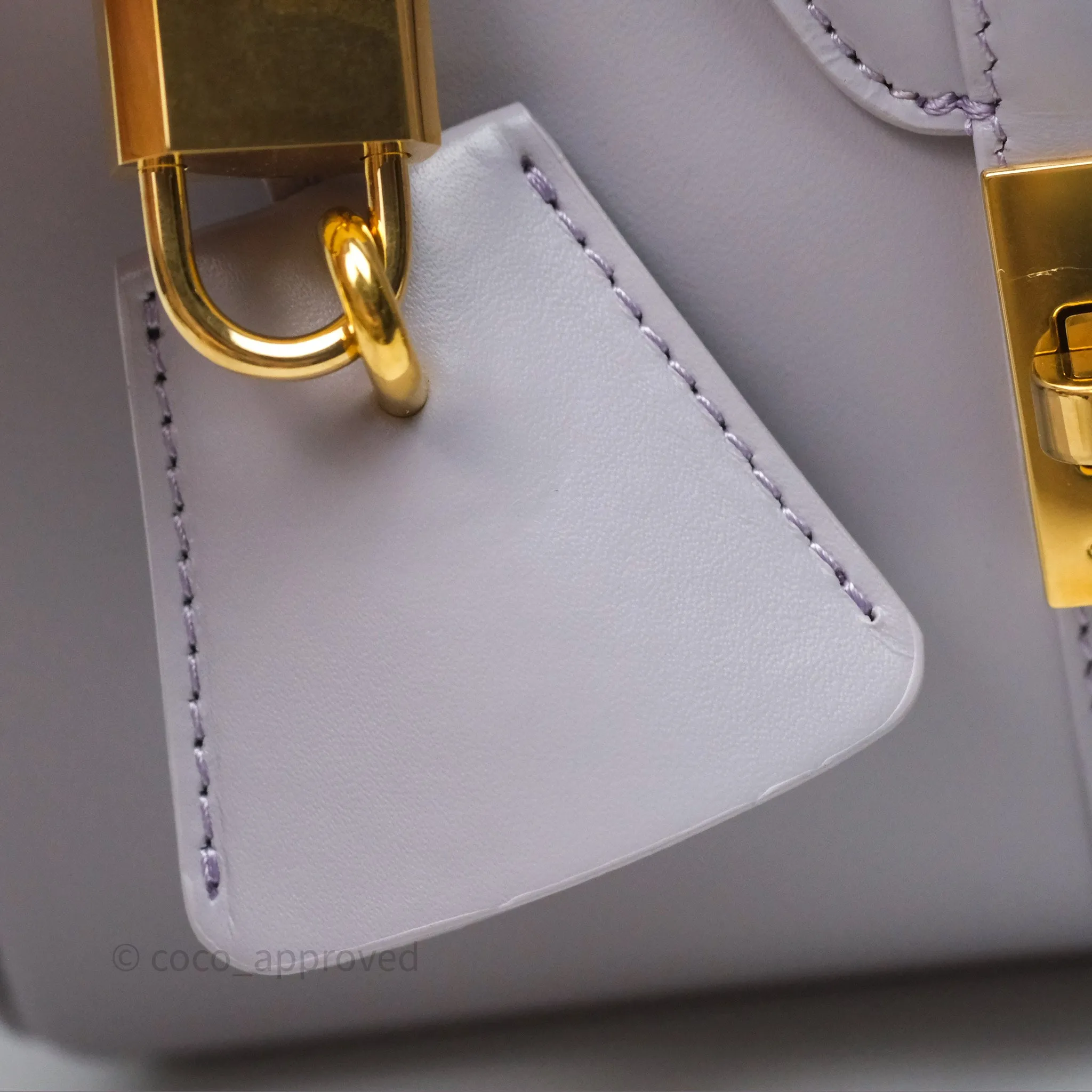 Celine Mini 16 Bag in Satinated Calfskin Light Lilac